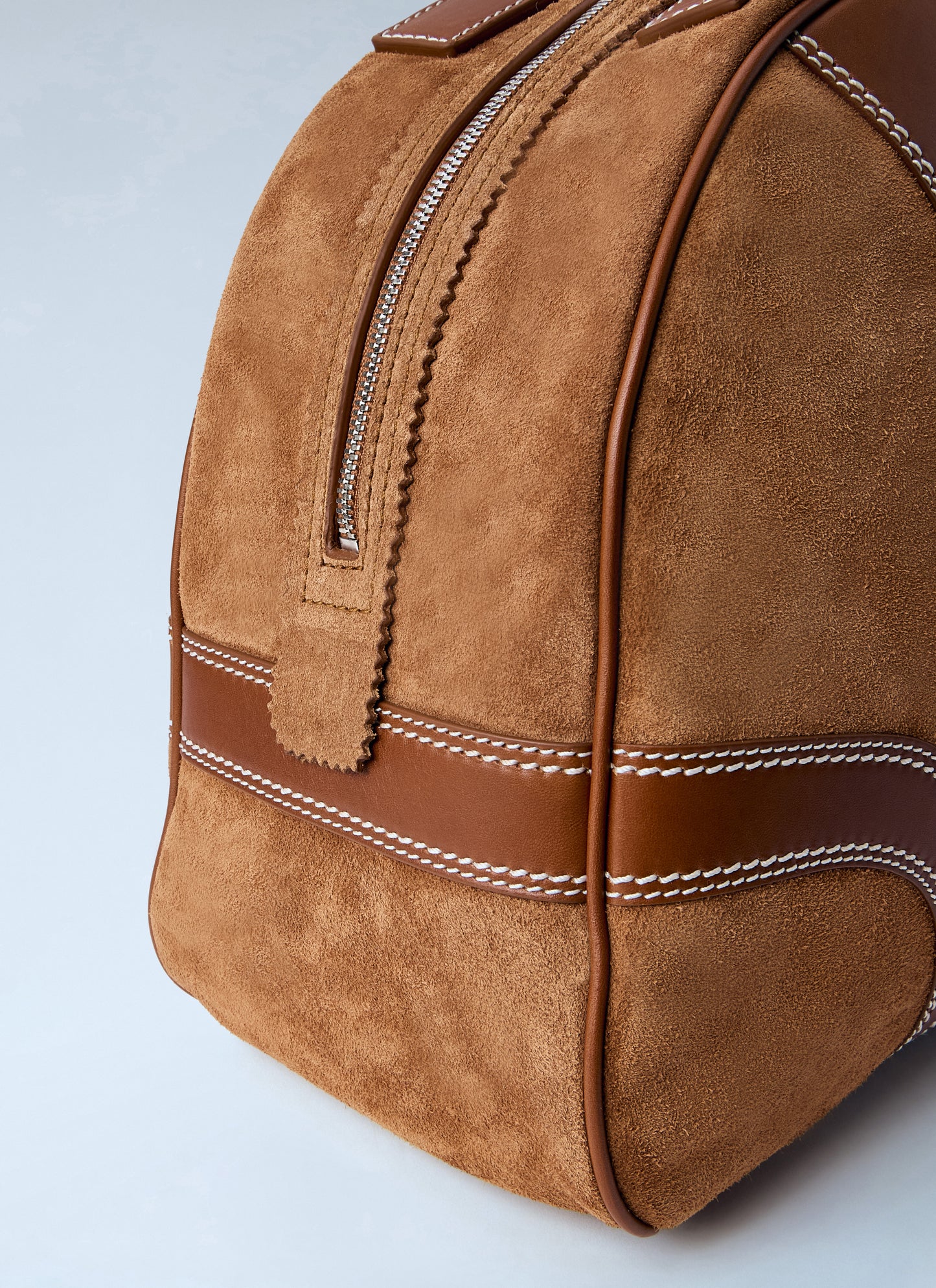 Dries Van Noten Men Leather-Trimmed Suede Duffel Bag DRIES VAN NOTEN