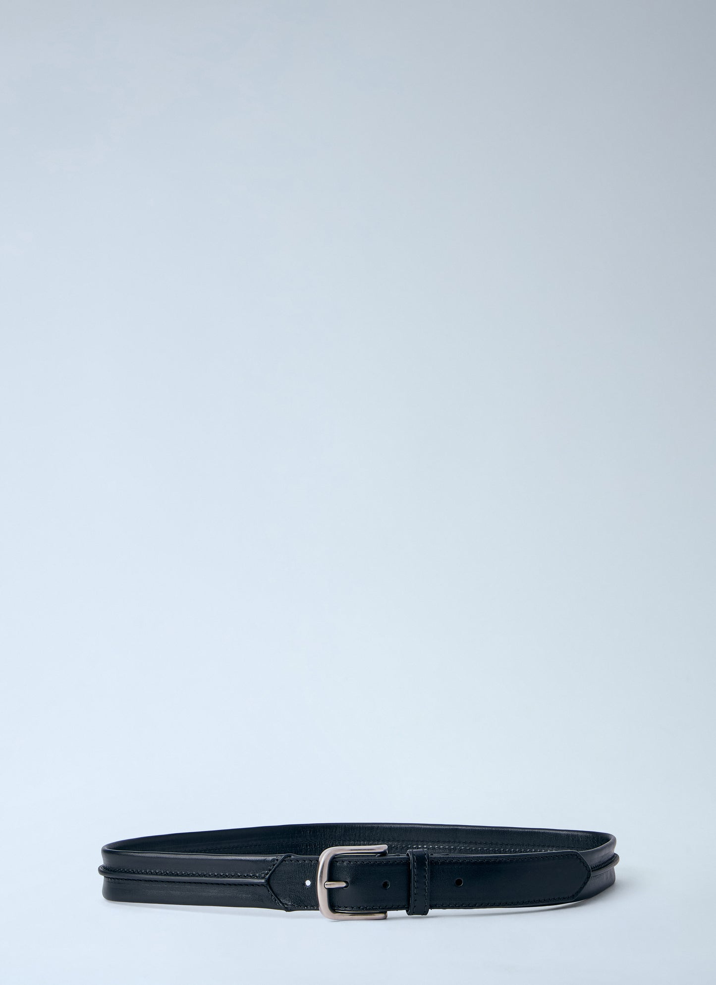Dries Van Noten Men Embossead Seam Leather Belt DRIES VAN NOTEN