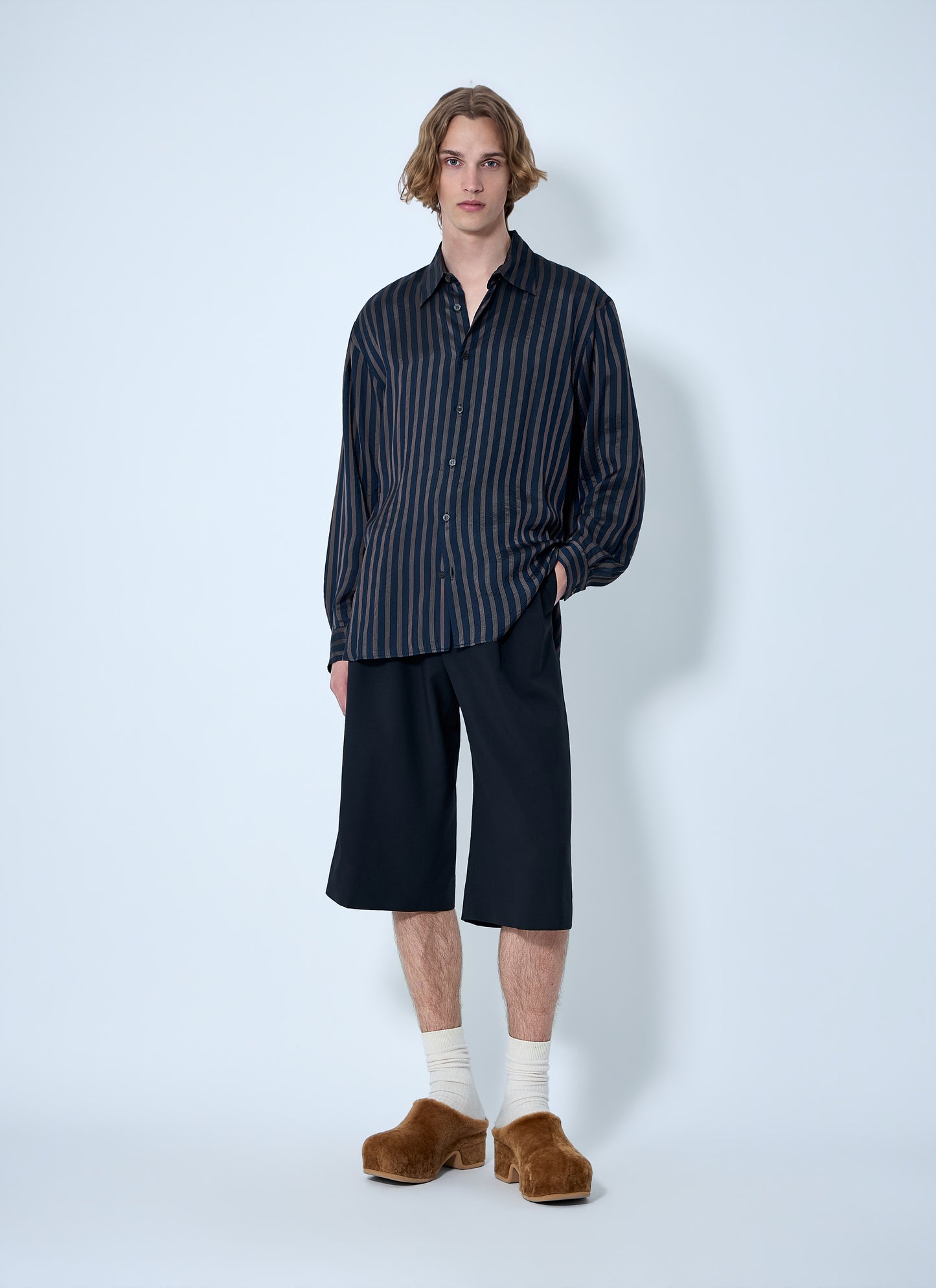 Dries Van Noten Men Striped Button-Down Shirt DRIES VAN NOTEN