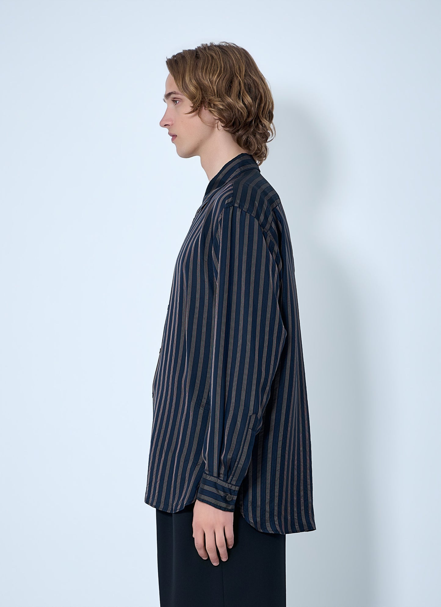 Dries Van Noten Men Striped Button-Down Shirt DRIES VAN NOTEN