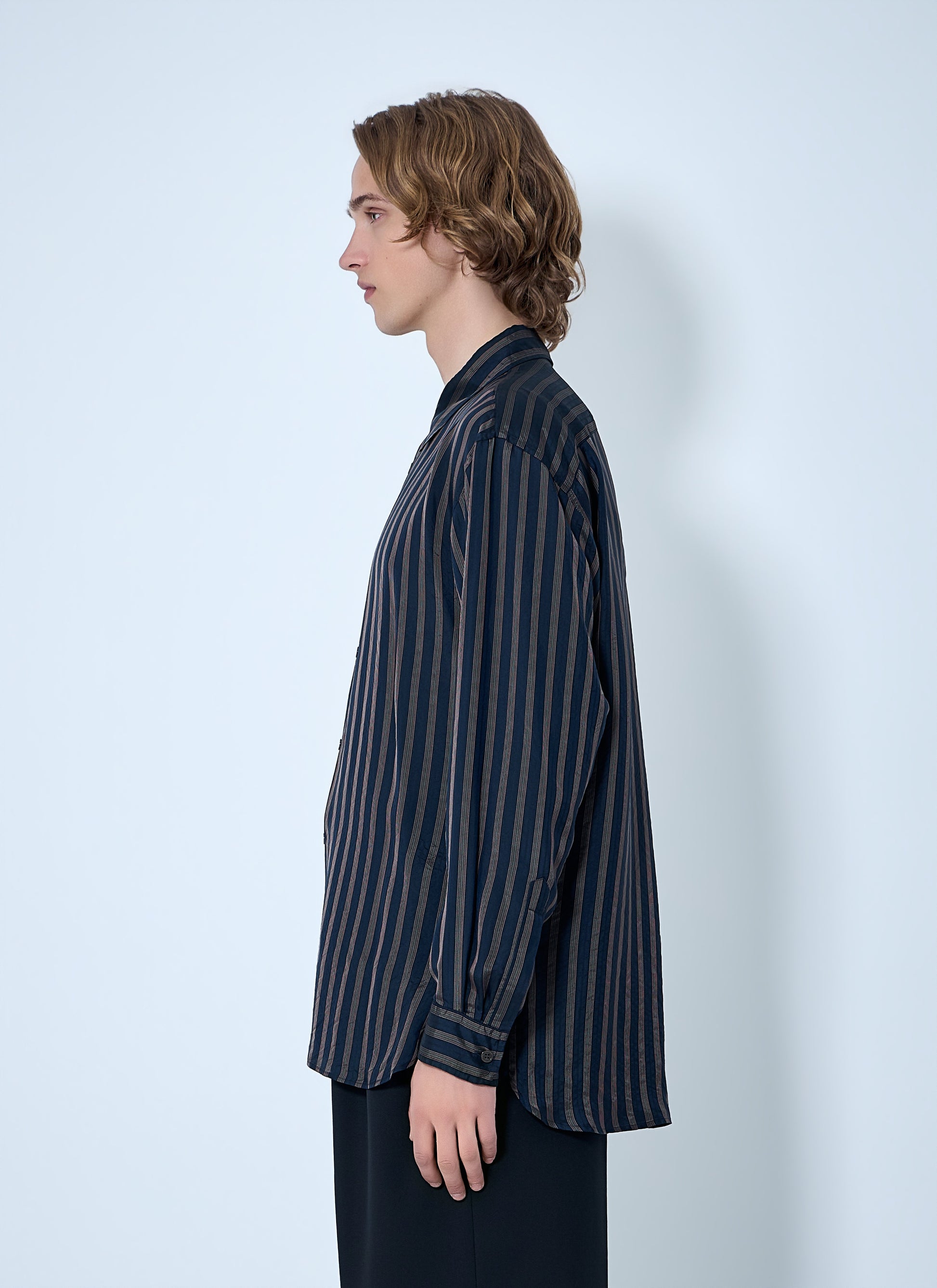 Dries Van Noten Men Striped Button-Down Shirt DRIES VAN NOTEN