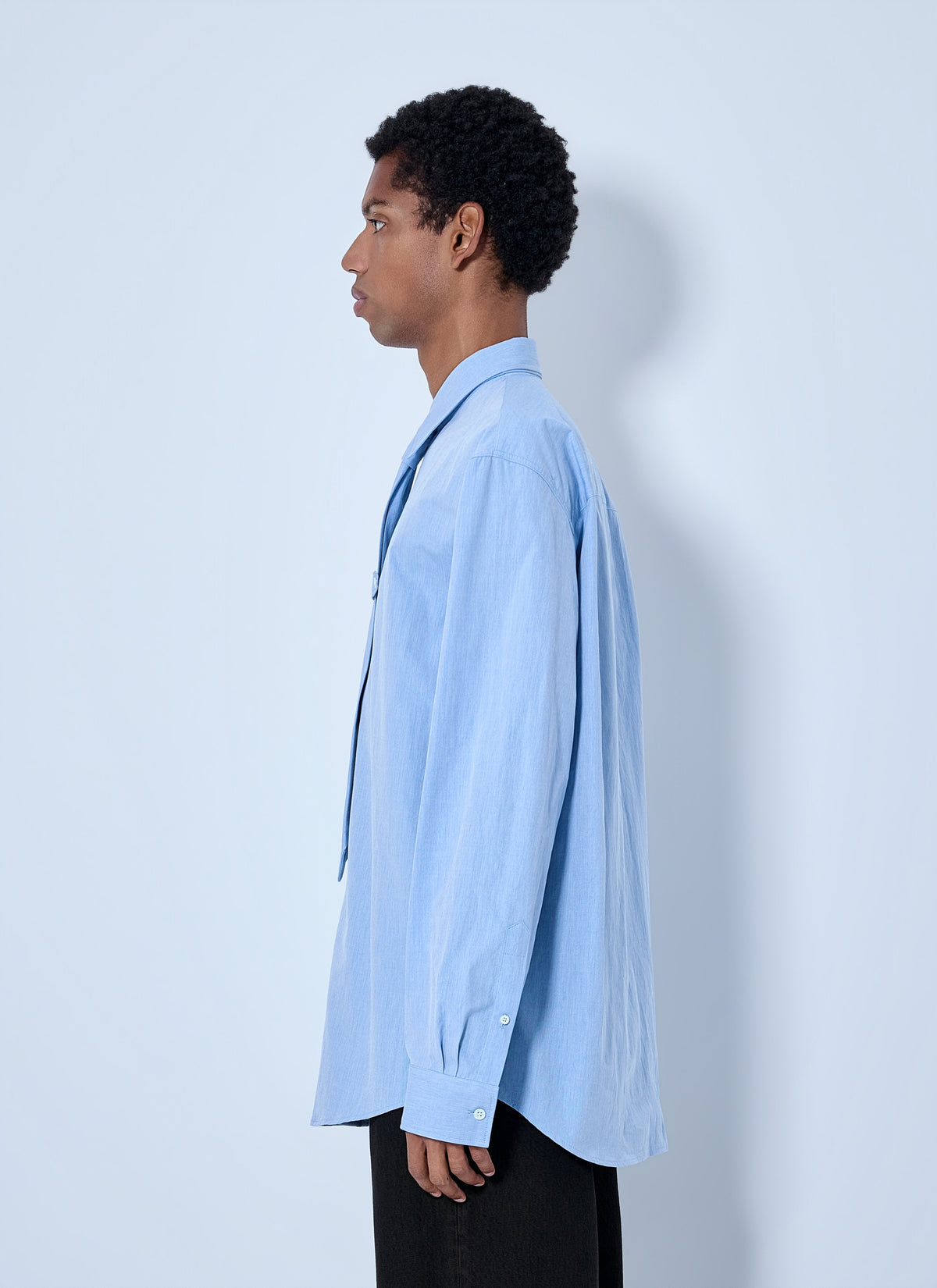 Dries Van Noten Men Cilian Classic Cotton Shirt With Tie DRIES VAN NOTEN