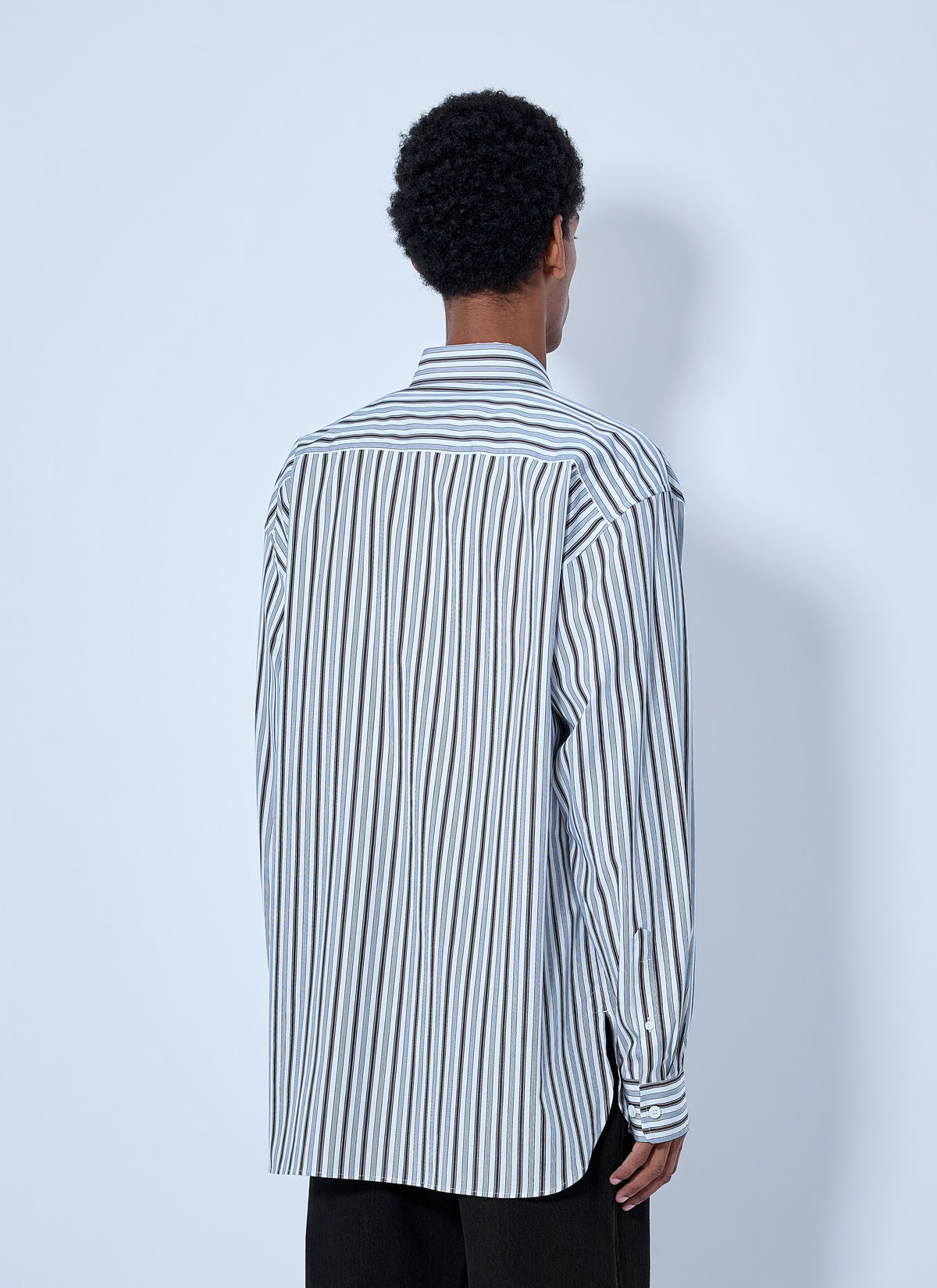 Dries Van Noten Men Croom Stripe Cotton Poplin Shirt DRIES VAN NOTEN