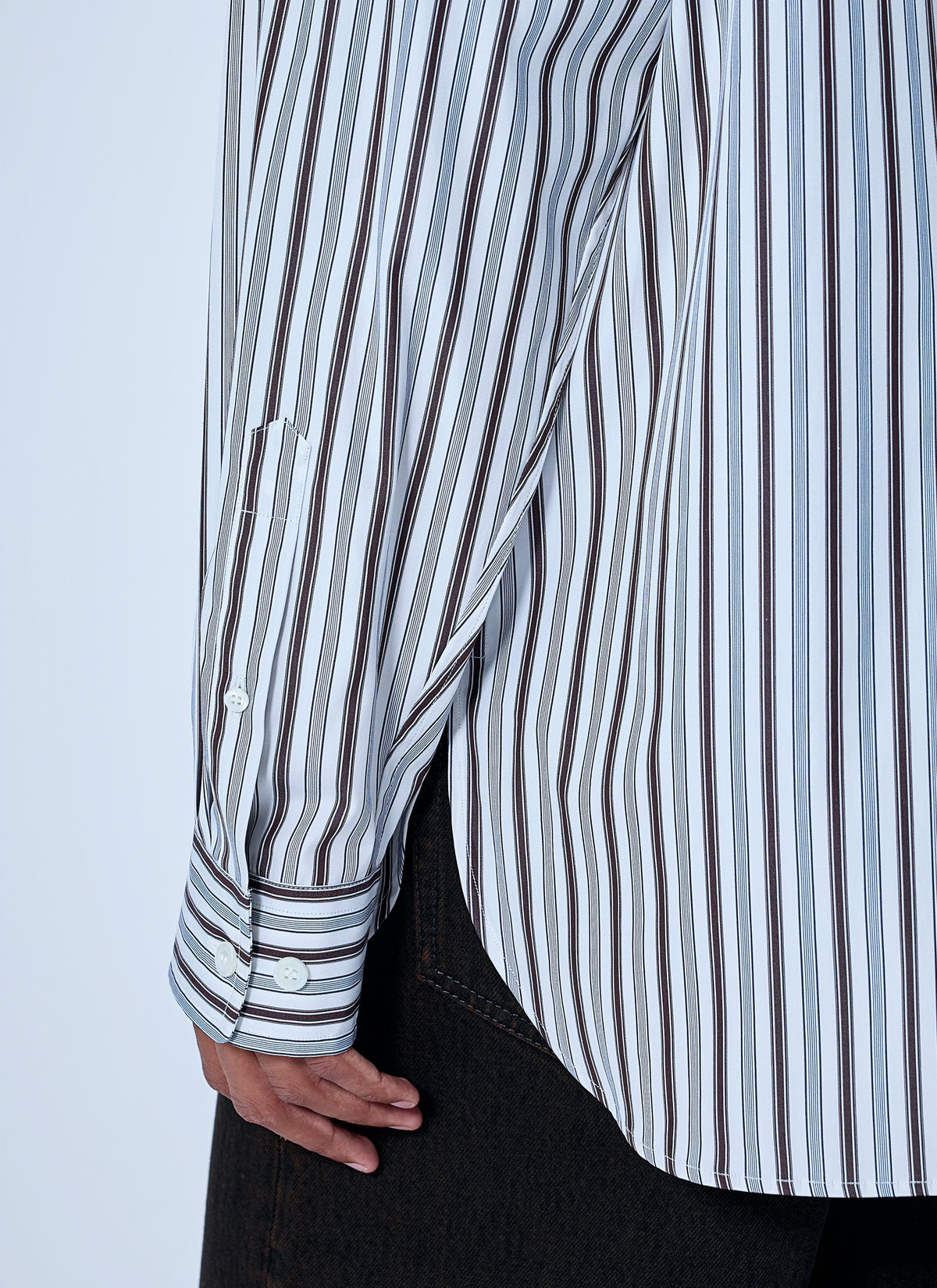 Dries Van Noten Men Croom Stripe Cotton Poplin Shirt DRIES VAN NOTEN