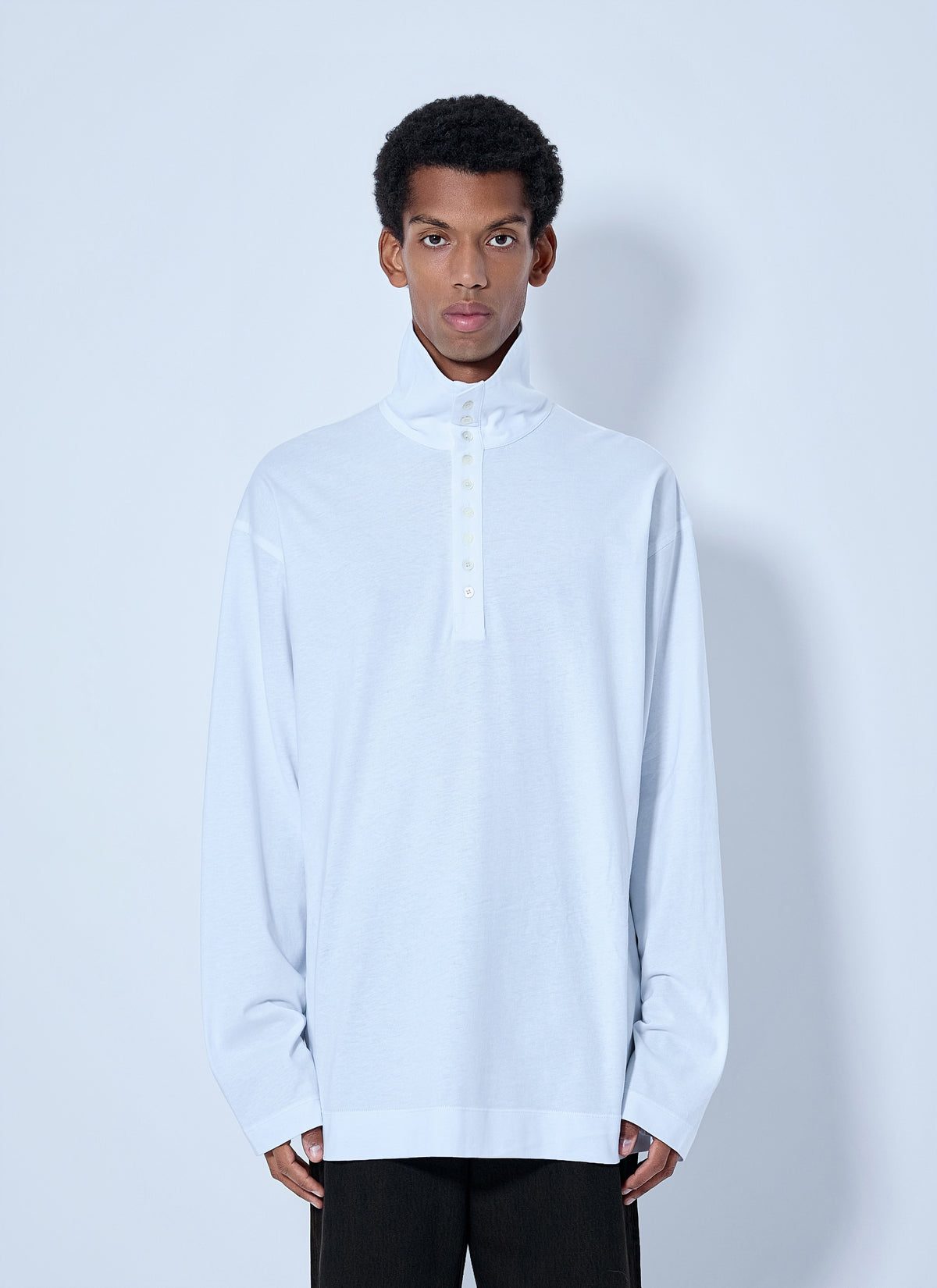 Dries Van Noten Men Hegon Long Sleeve Polo Shirt DRIES VAN NOTEN