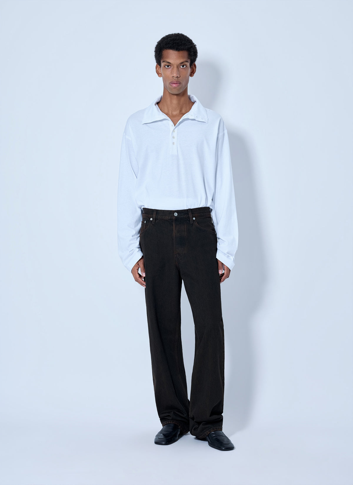Dries Van Noten Men Hegon Long Sleeve Polo Shirt DRIES VAN NOTEN