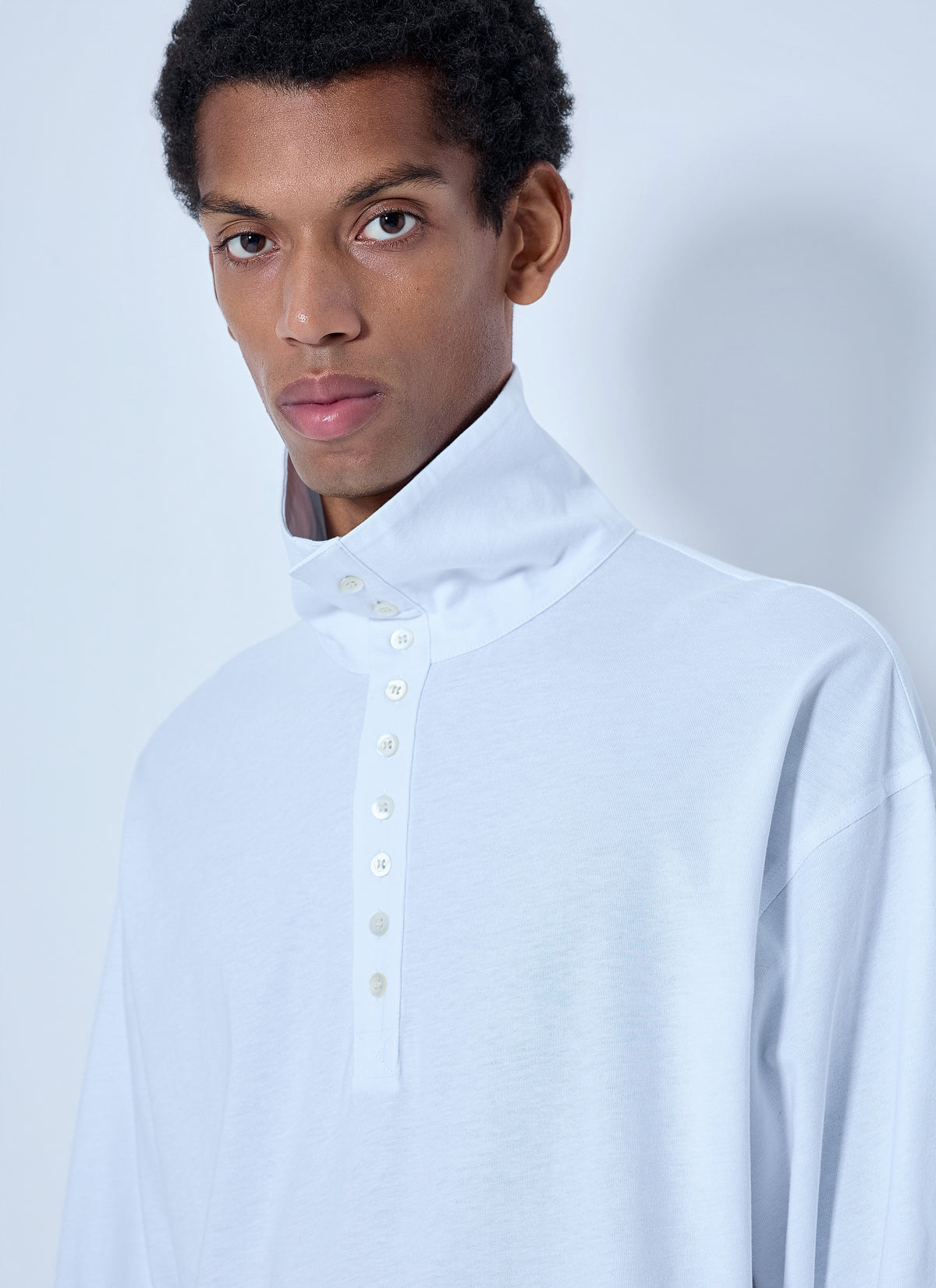 Dries Van Noten Men Hegon Long Sleeve Polo Shirt DRIES VAN NOTEN