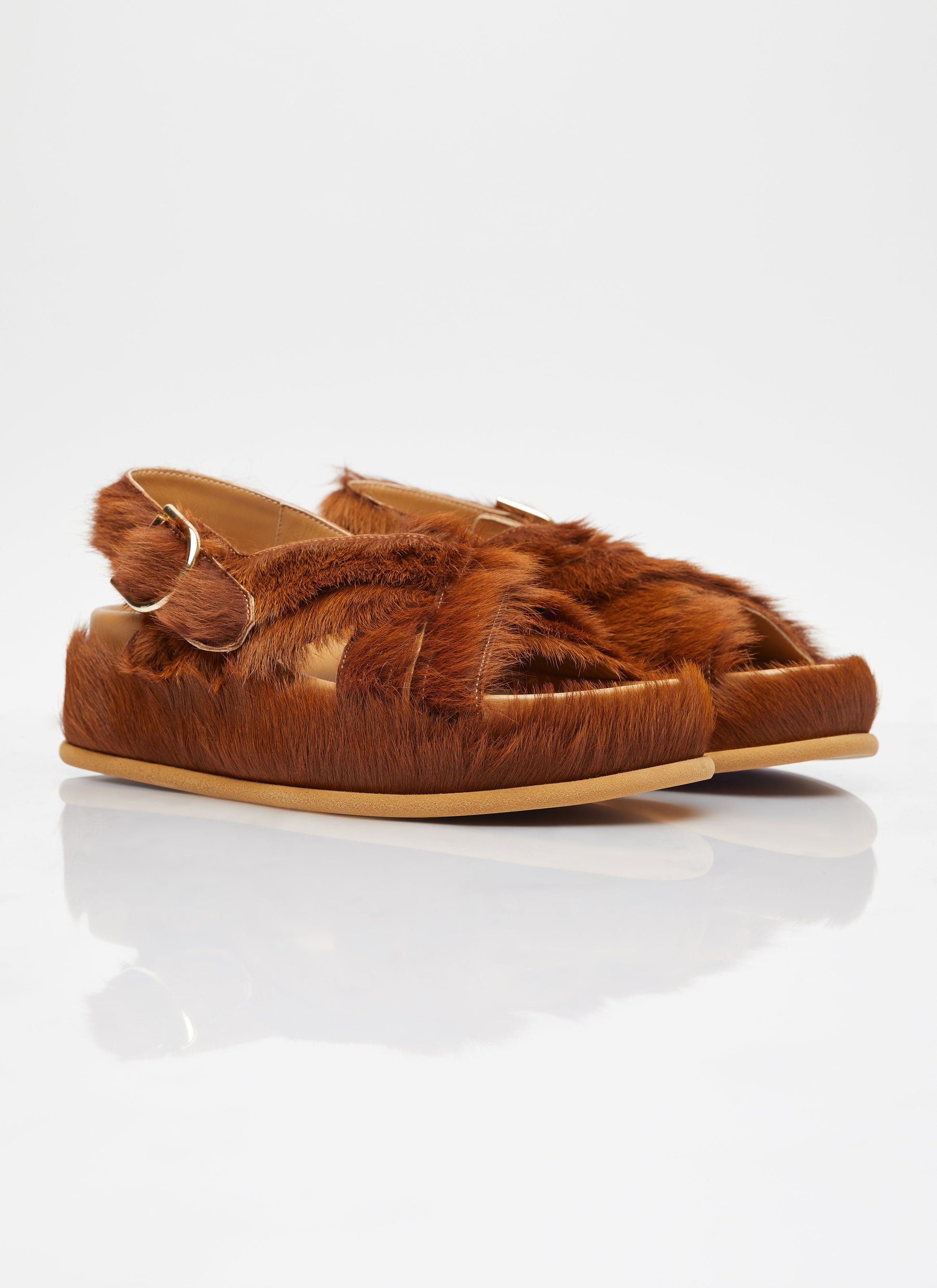 Dries Van Noten Women Ponyhair Sandals DRIES VAN NOTEN