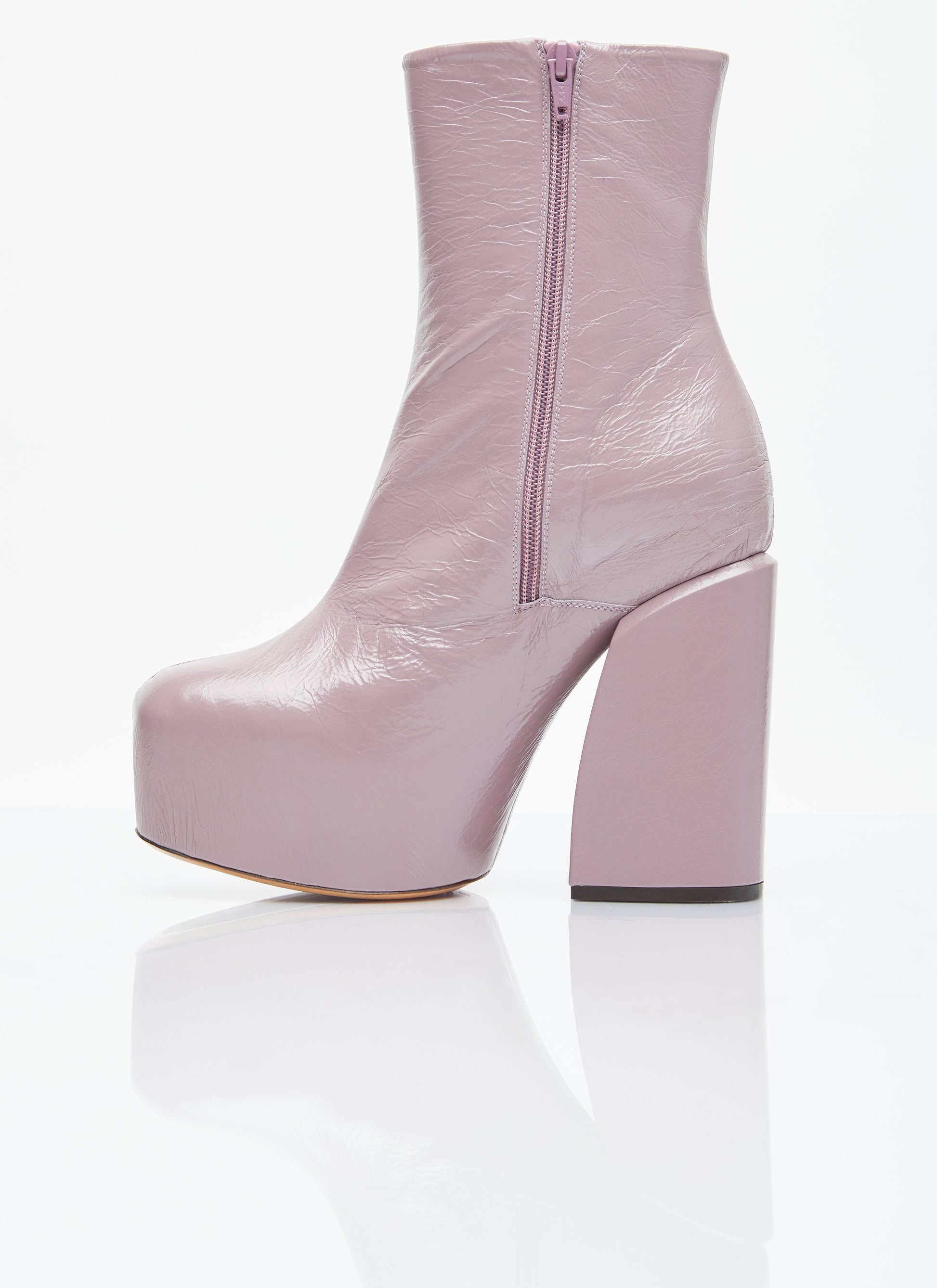 Dries Van Noten Women Platform Heel Leather Boots DRIES VAN NOTEN