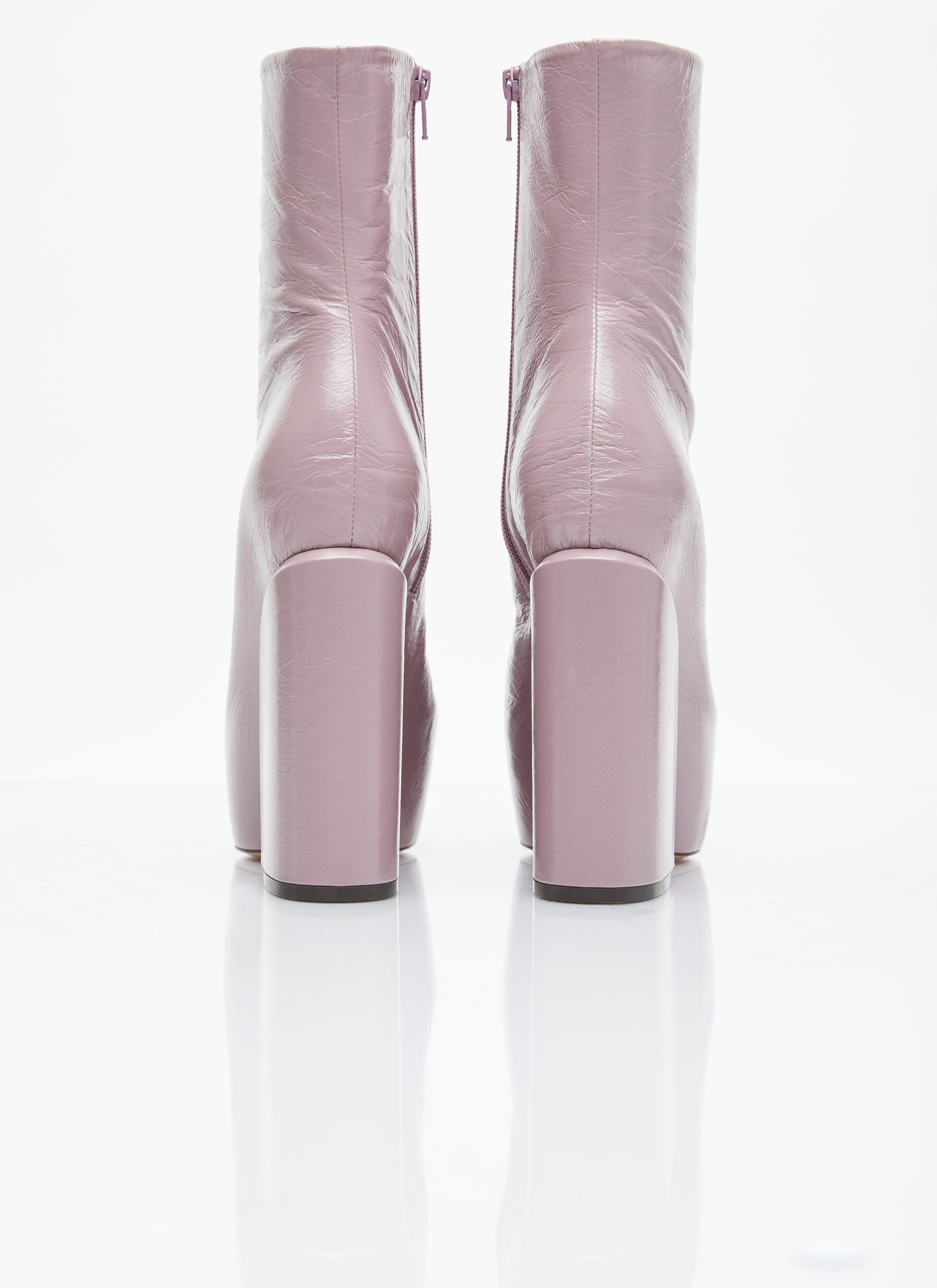 Dries Van Noten Women Platform Heel Leather Boots DRIES VAN NOTEN