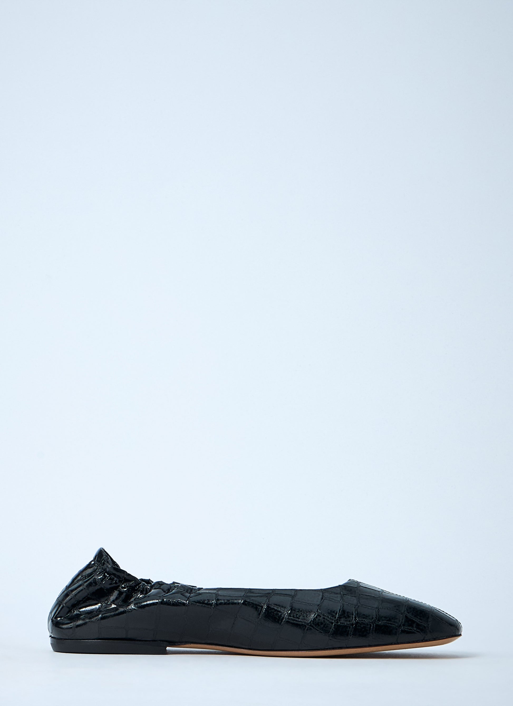 Dries Van Noten Women Croc-Embossed Ballerina Flats DRIES VAN NOTEN