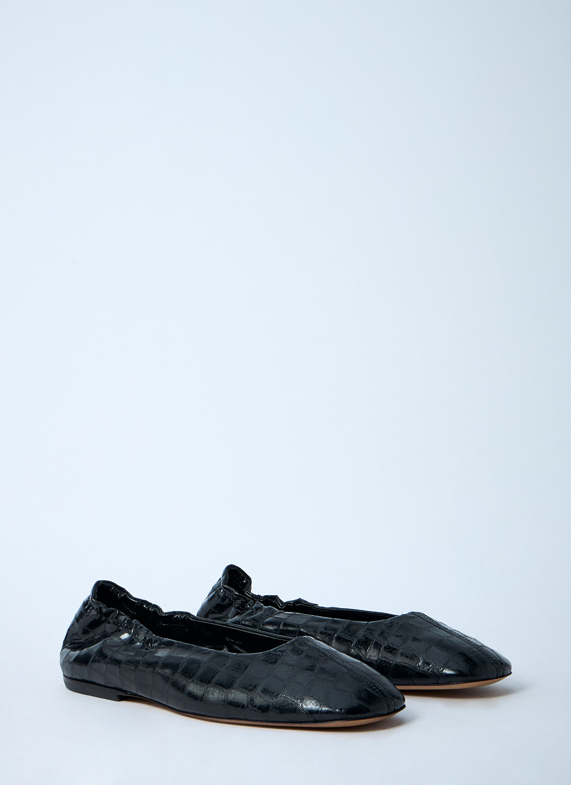 Dries Van Noten Women Croc-Embossed Ballerina Flats DRIES VAN NOTEN