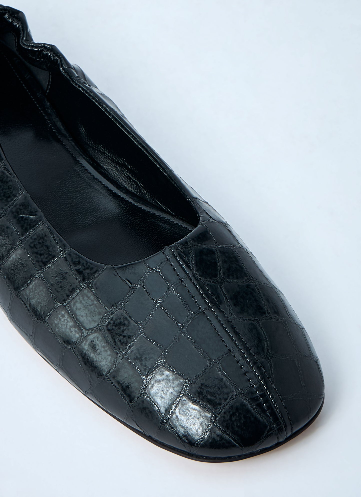 Dries Van Noten Women Croc-Embossed Ballerina Flats DRIES VAN NOTEN