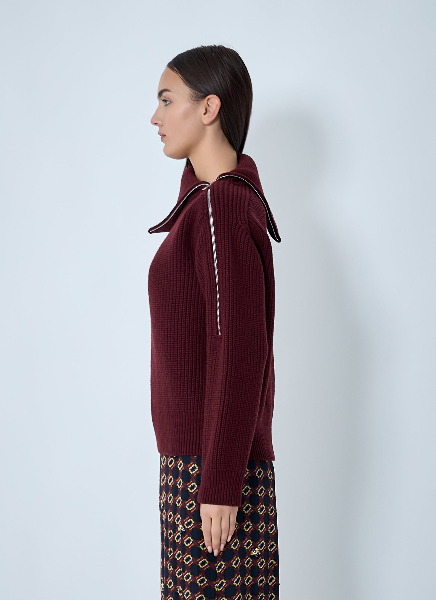 Dries Van Noten Women Zip-Collar Sweater DRIES VAN NOTEN