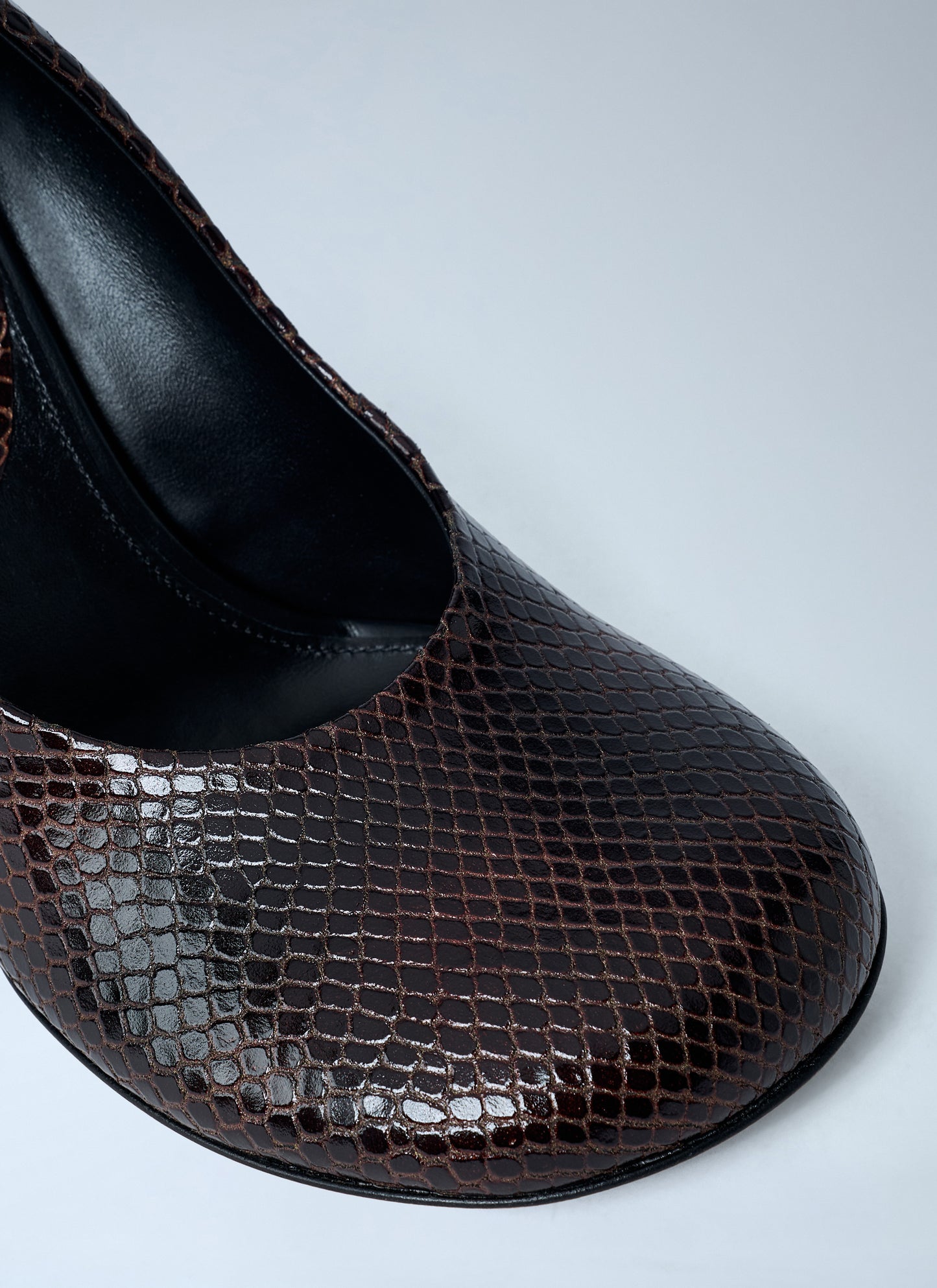 Dries Van Noten Women Python-Embossed Leather Wedge Pumps DRIES VAN NOTEN