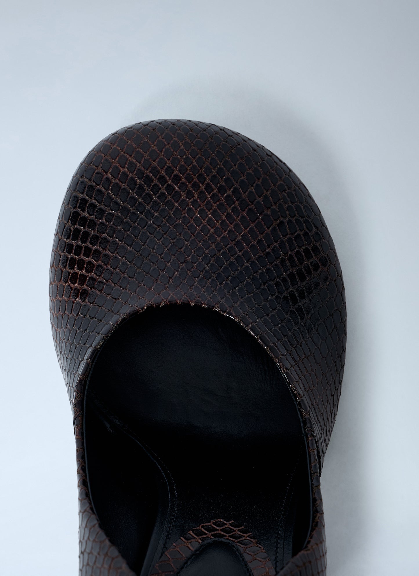 Dries Van Noten Women Python-Embossed Leather Wedge Pumps DRIES VAN NOTEN
