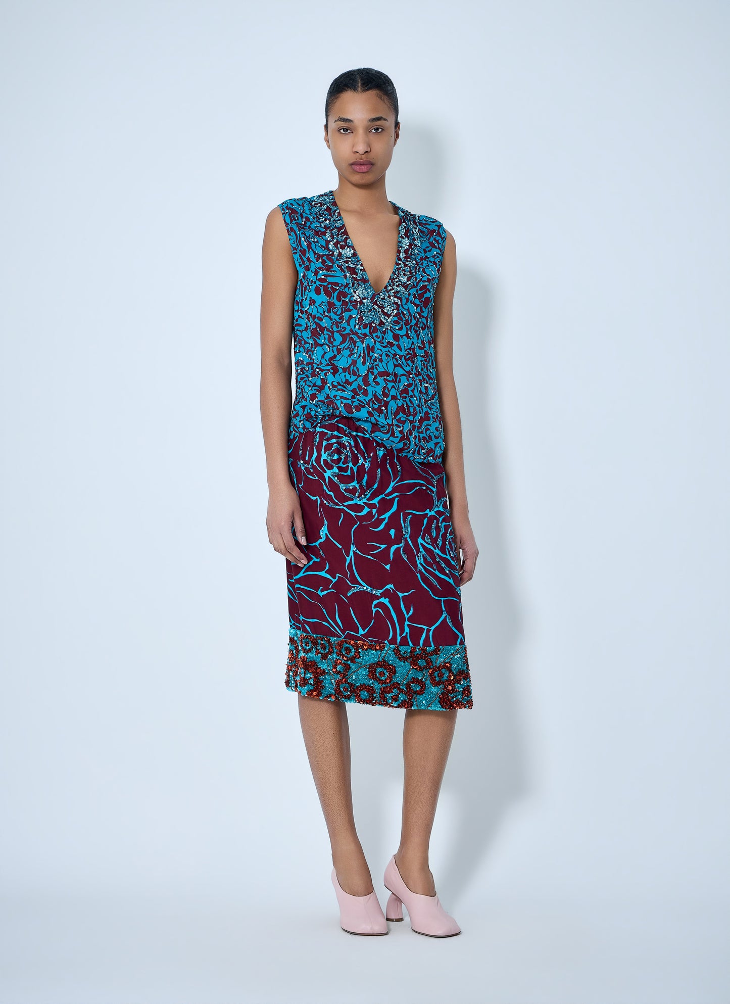 Dries Van Noten Women Embroidered Midi Skirt DRIES VAN NOTEN