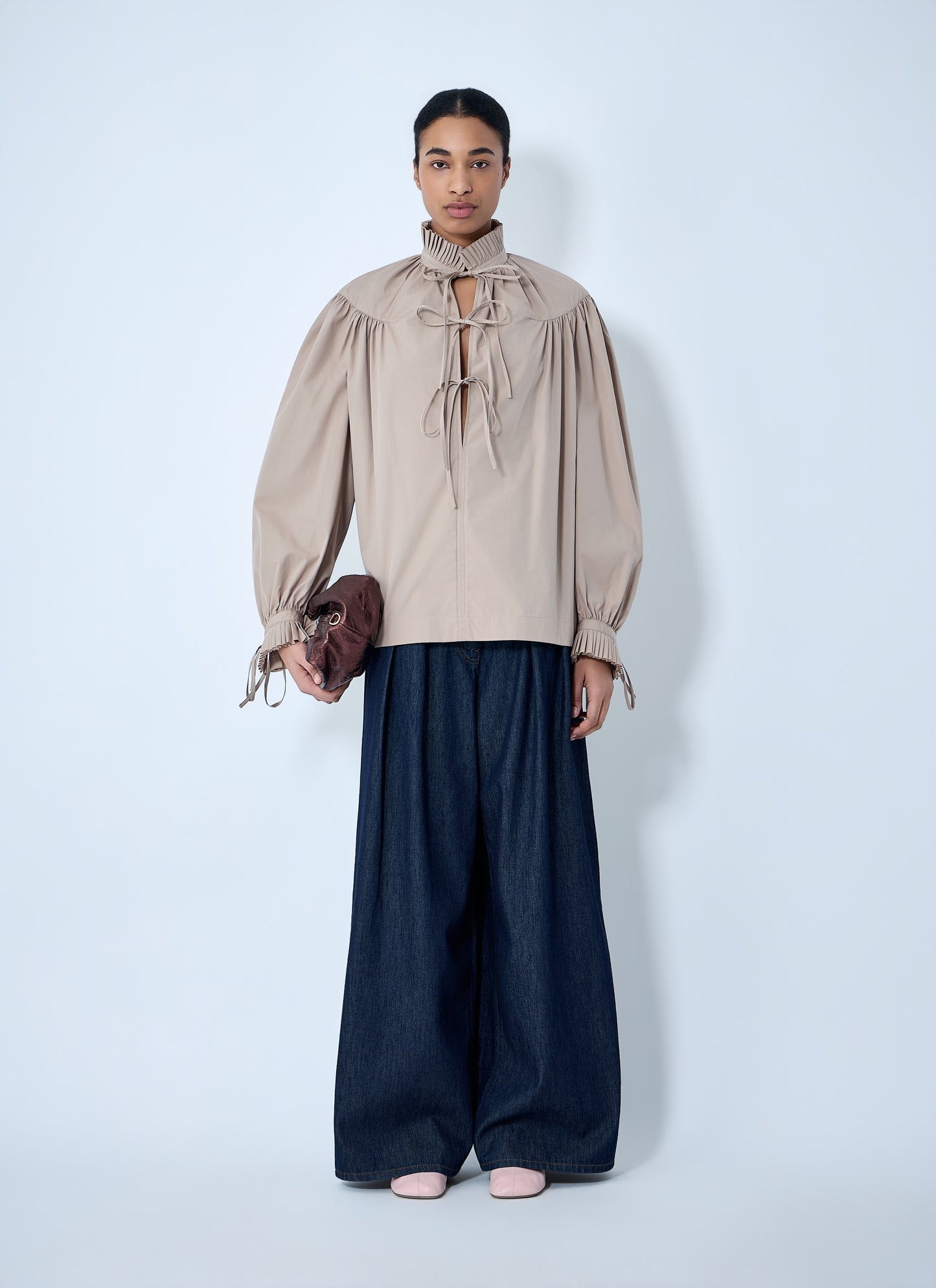Dries Van Noten Women Gathered Neck Blouse DRIES VAN NOTEN
