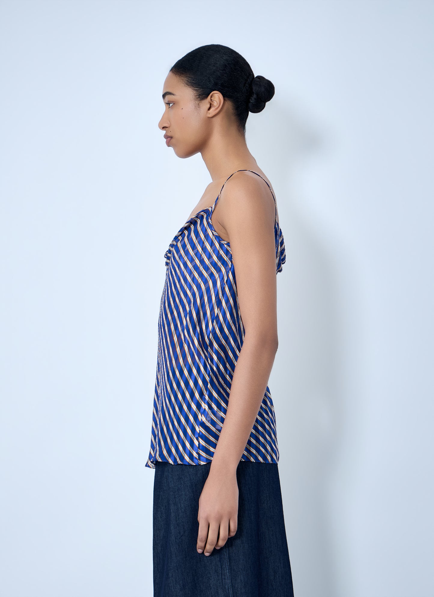 Dries Van Noten Women Diagonal Stripe Camisole Top DRIES VAN NOTEN