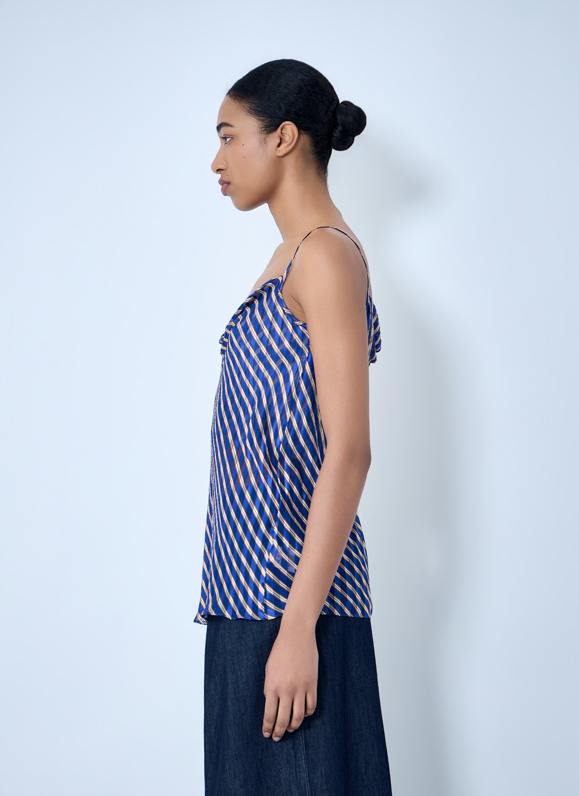 Dries Van Noten Women Diagonal Stripe Camisole Top DRIES VAN NOTEN