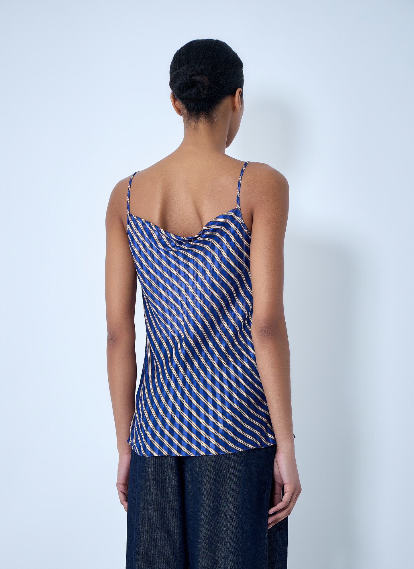 Dries Van Noten Women Diagonal Stripe Camisole Top DRIES VAN NOTEN