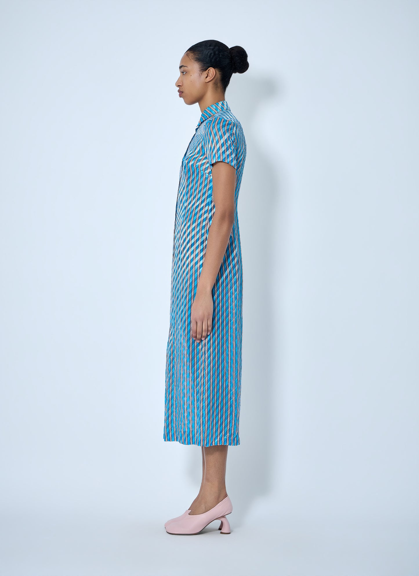 Dries Van Noten Women Striped Midi Shirt Dress DRIES VAN NOTEN