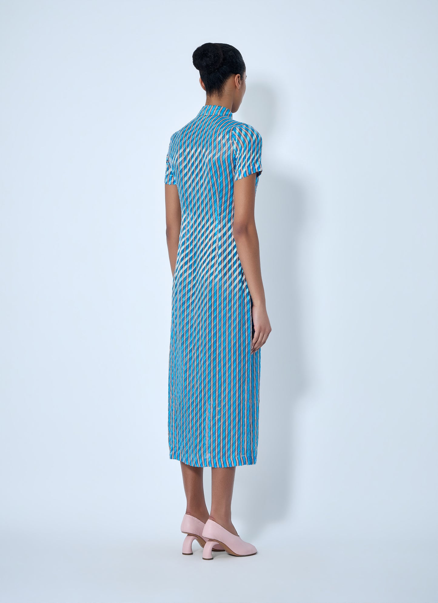 Dries Van Noten Women Striped Midi Shirt Dress DRIES VAN NOTEN