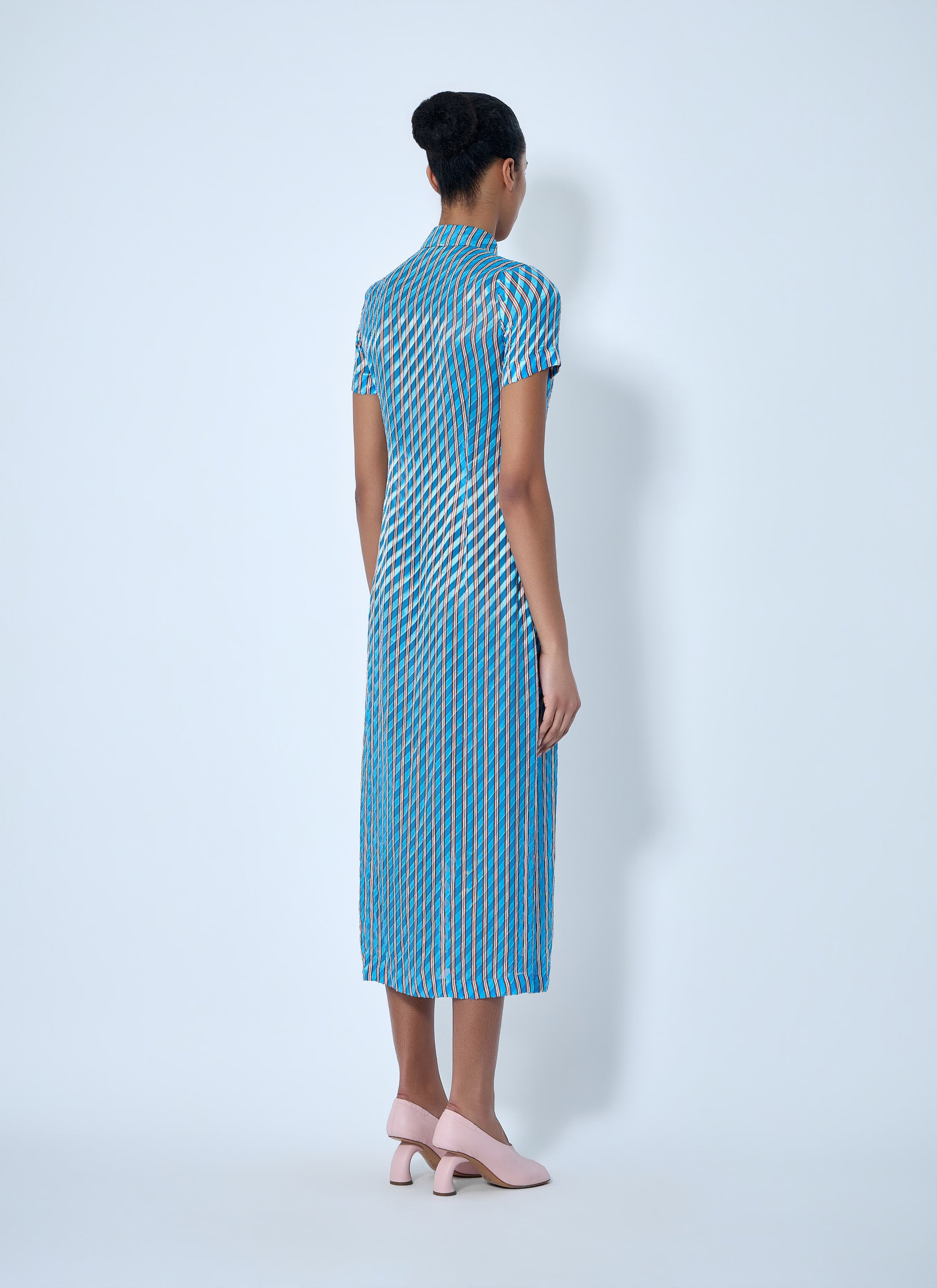 Dries Van Noten Women Striped Midi Shirt Dress DRIES VAN NOTEN