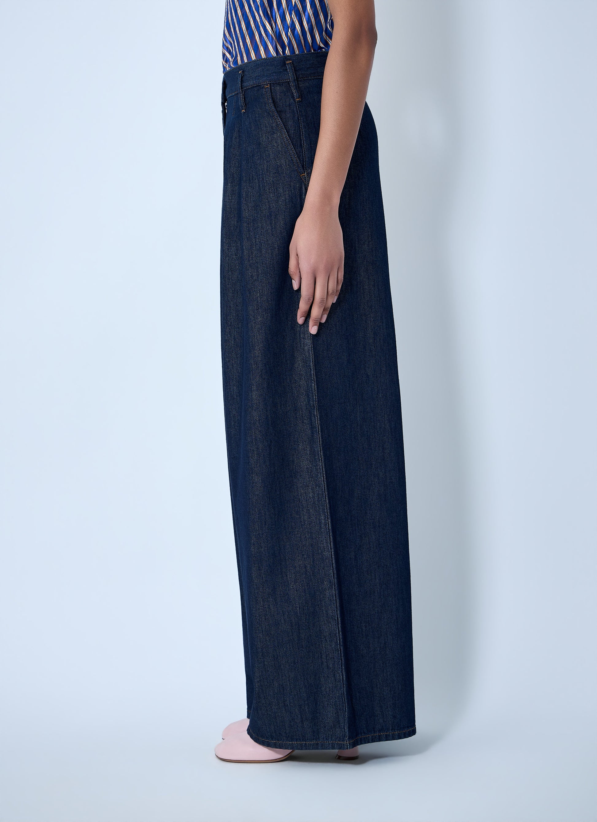Dries Van Noten Women Wide-Leg Denim Trousers DRIES VAN NOTEN