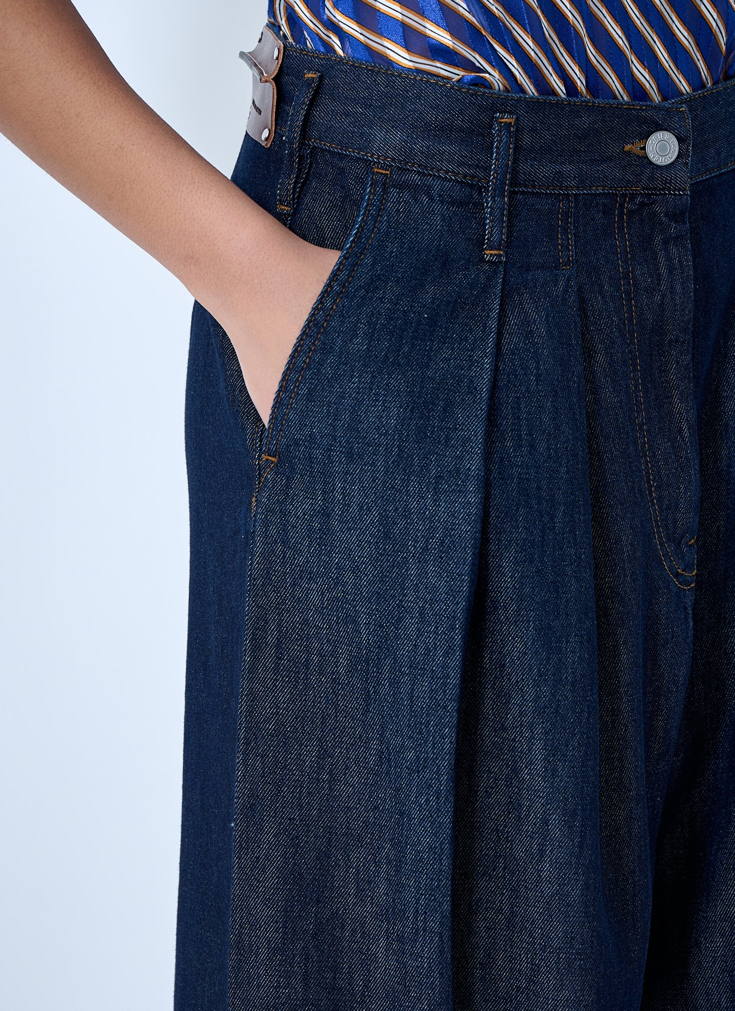 Dries Van Noten Women Wide-Leg Denim Trousers DRIES VAN NOTEN