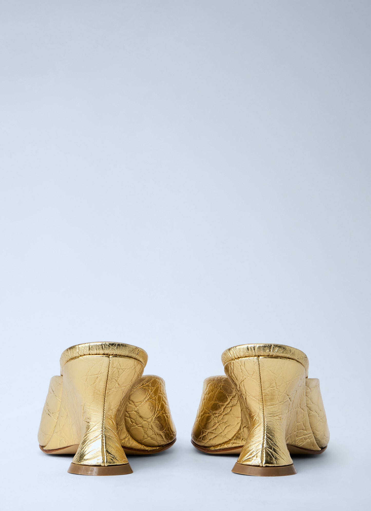 Dries Van Noten Women Sculpted Leather Mules DRIES VAN NOTEN