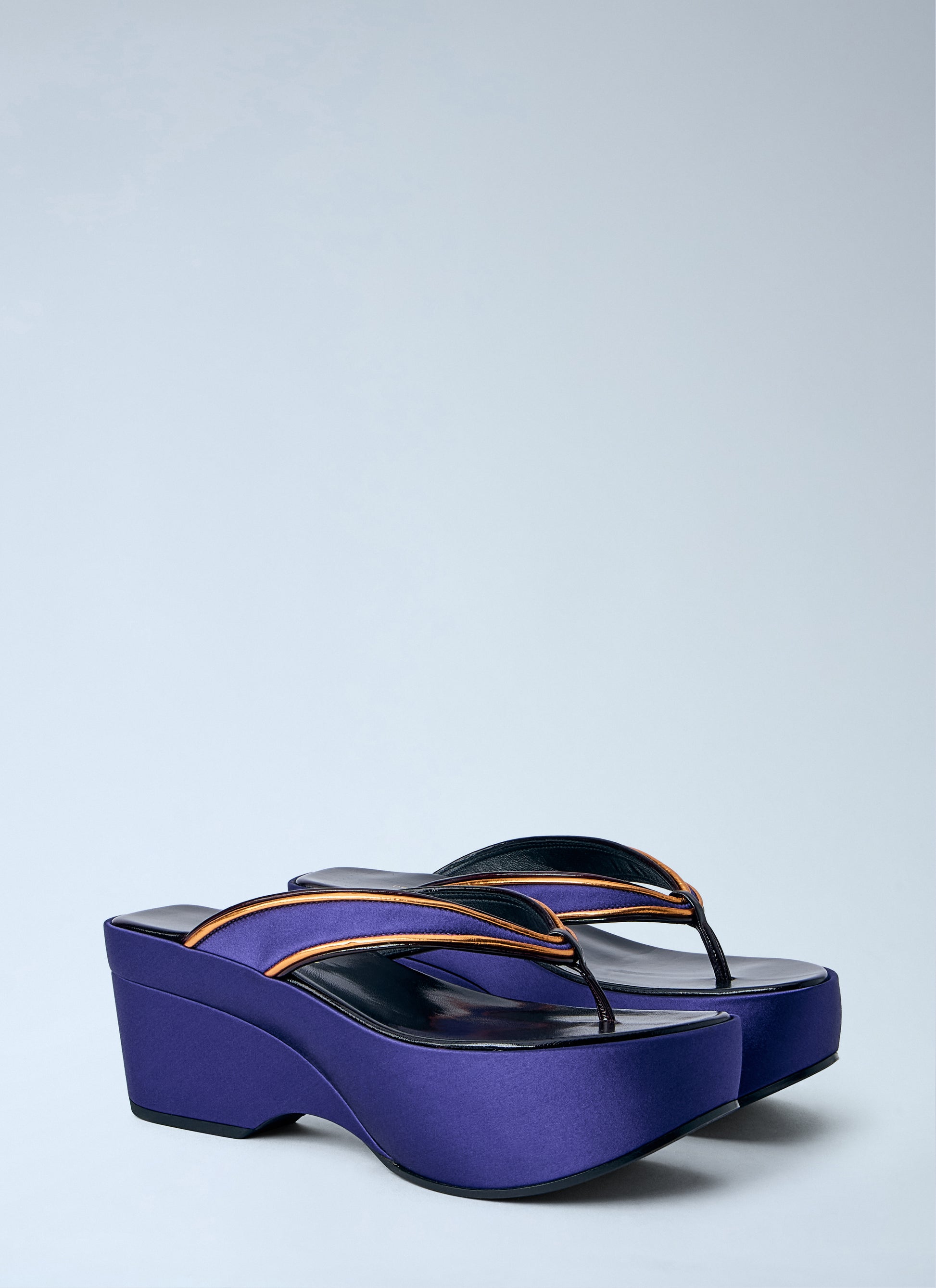 Dries Van Noten Women Satin Platform Thong Sandals DRIES VAN NOTEN