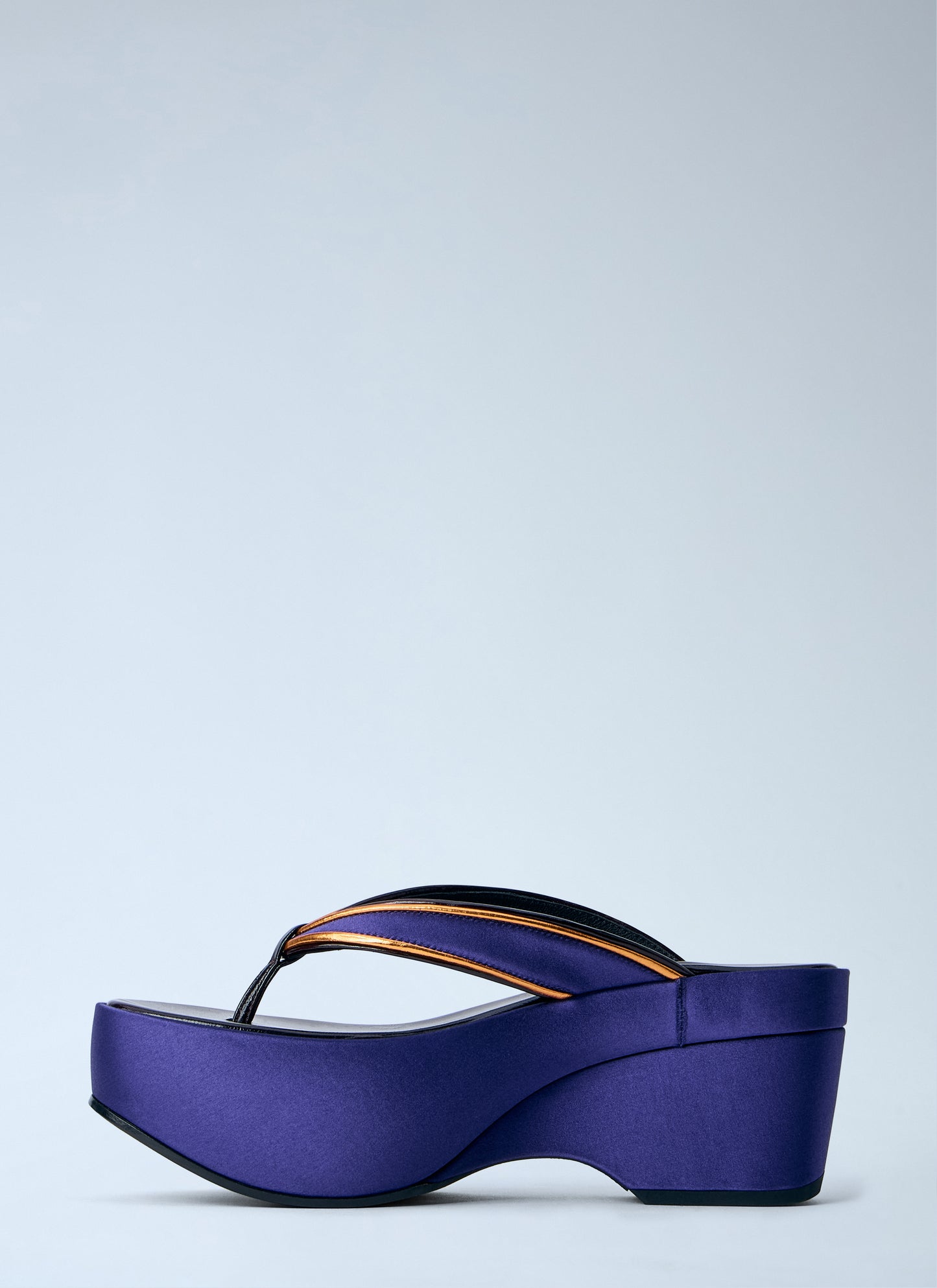 Dries Van Noten Women Satin Platform Thong Sandals DRIES VAN NOTEN