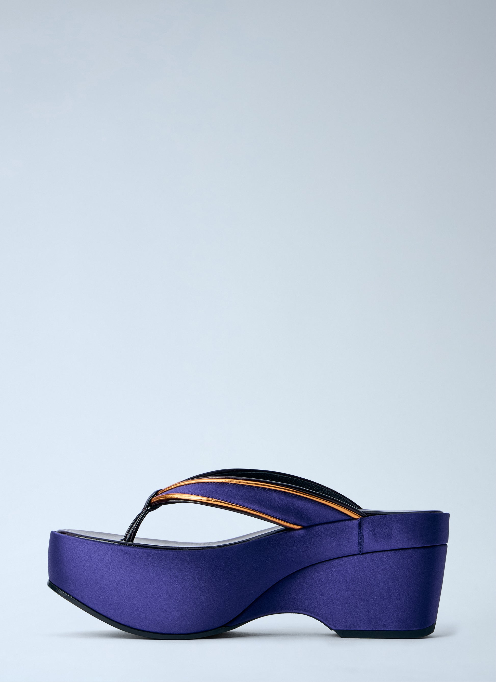 Dries Van Noten Women Satin Platform Thong Sandals DRIES VAN NOTEN