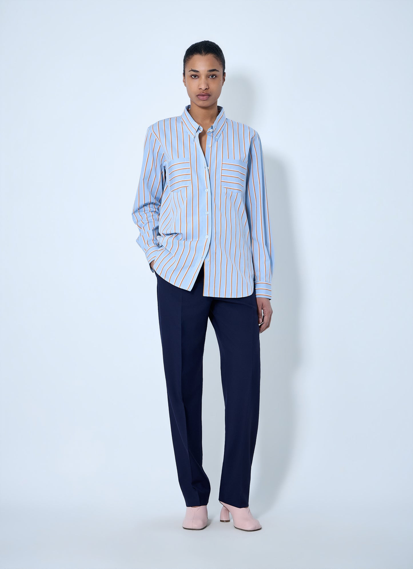 Dries Van Noten Women Striped Cotton Poplin Shirt DRIES VAN NOTEN