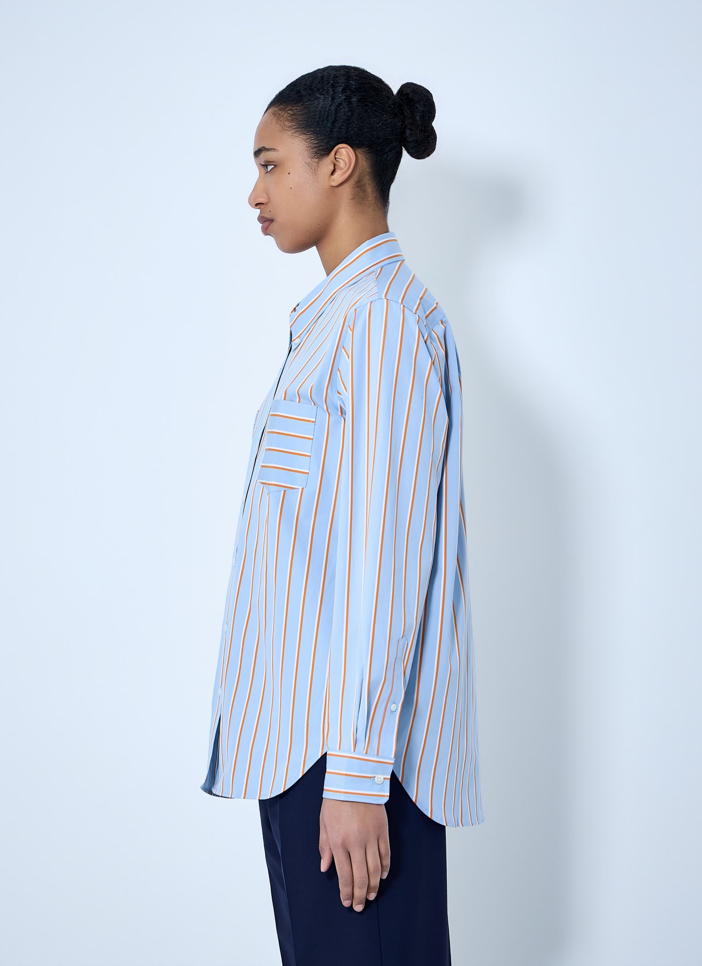 Dries Van Noten Women Striped Cotton Poplin Shirt DRIES VAN NOTEN