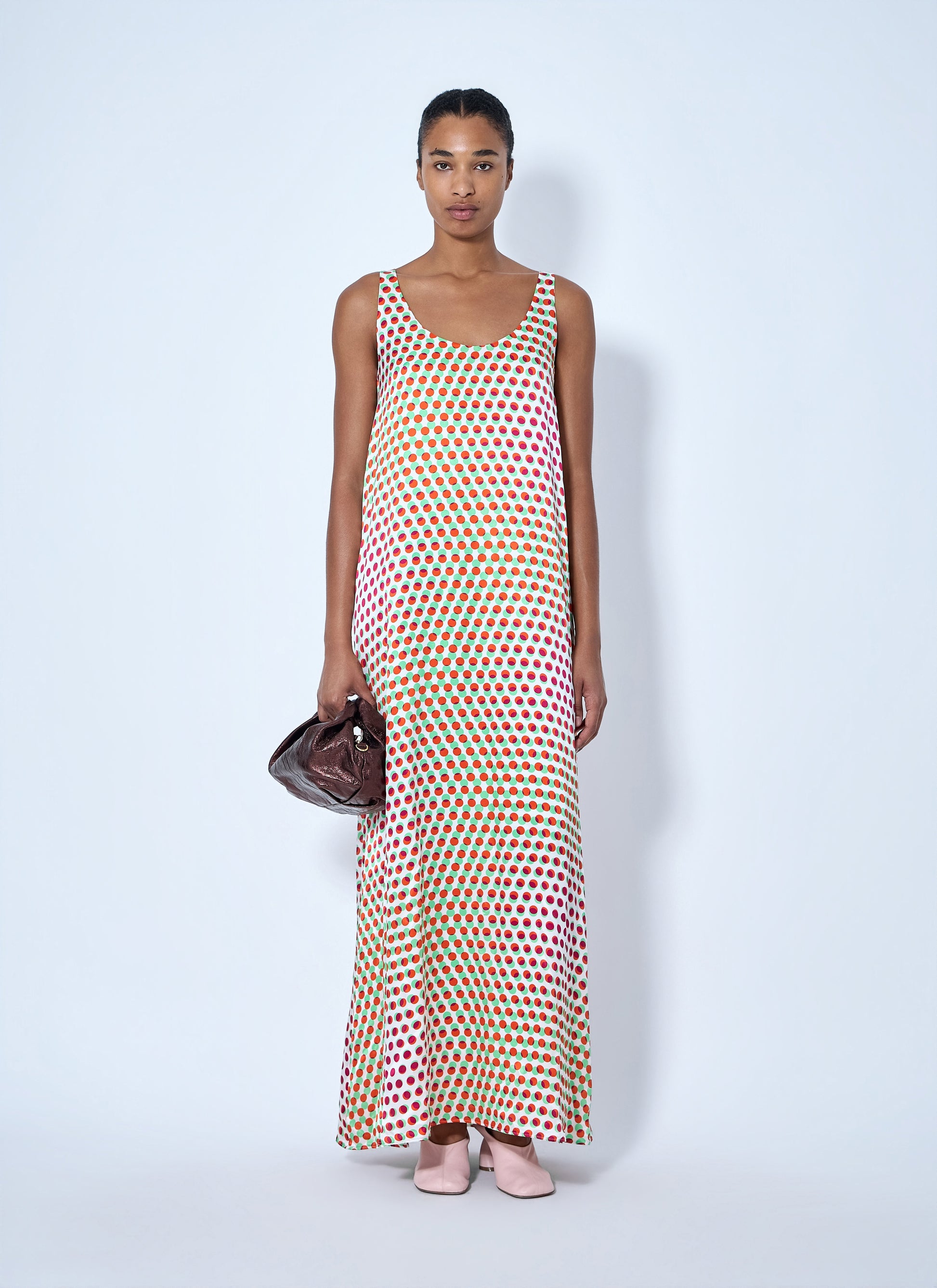 Dries Van Noten Women Draz Polka-Dot Silk Maxi Dress DRIES VAN NOTEN
