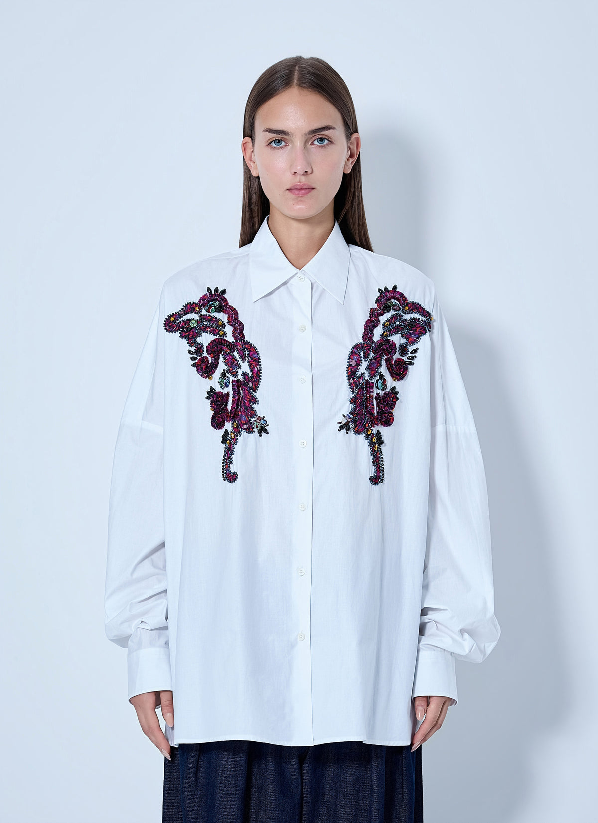 Dries Van Noten Women Embroidered Casia Oversized Shirt DRIES VAN NOTEN