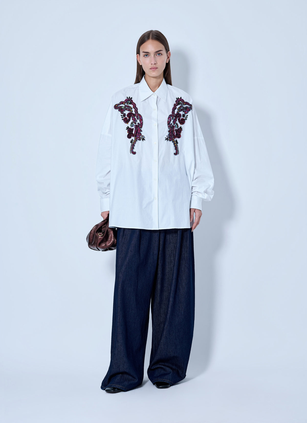 Dries Van Noten Women Embroidered Casia Oversized Shirt DRIES VAN NOTEN