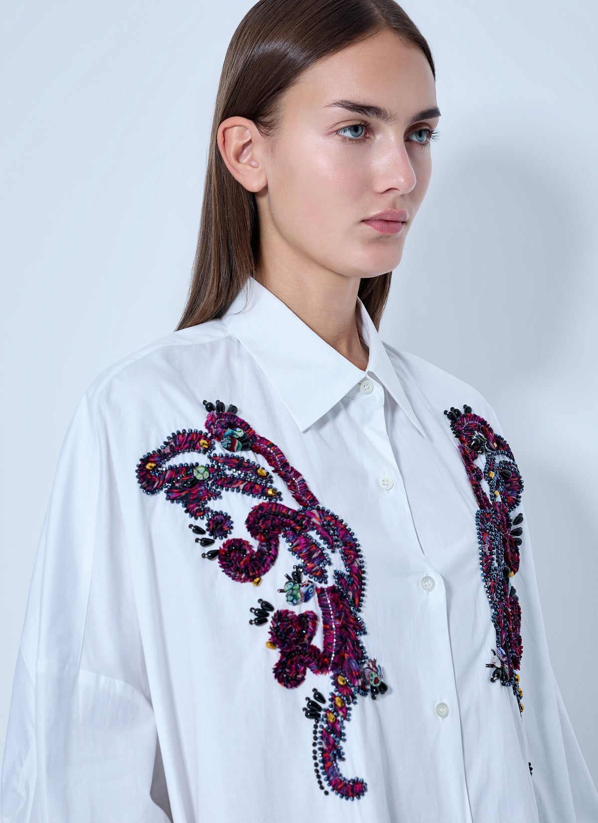 Dries Van Noten Women Embroidered Casia Oversized Shirt DRIES VAN NOTEN