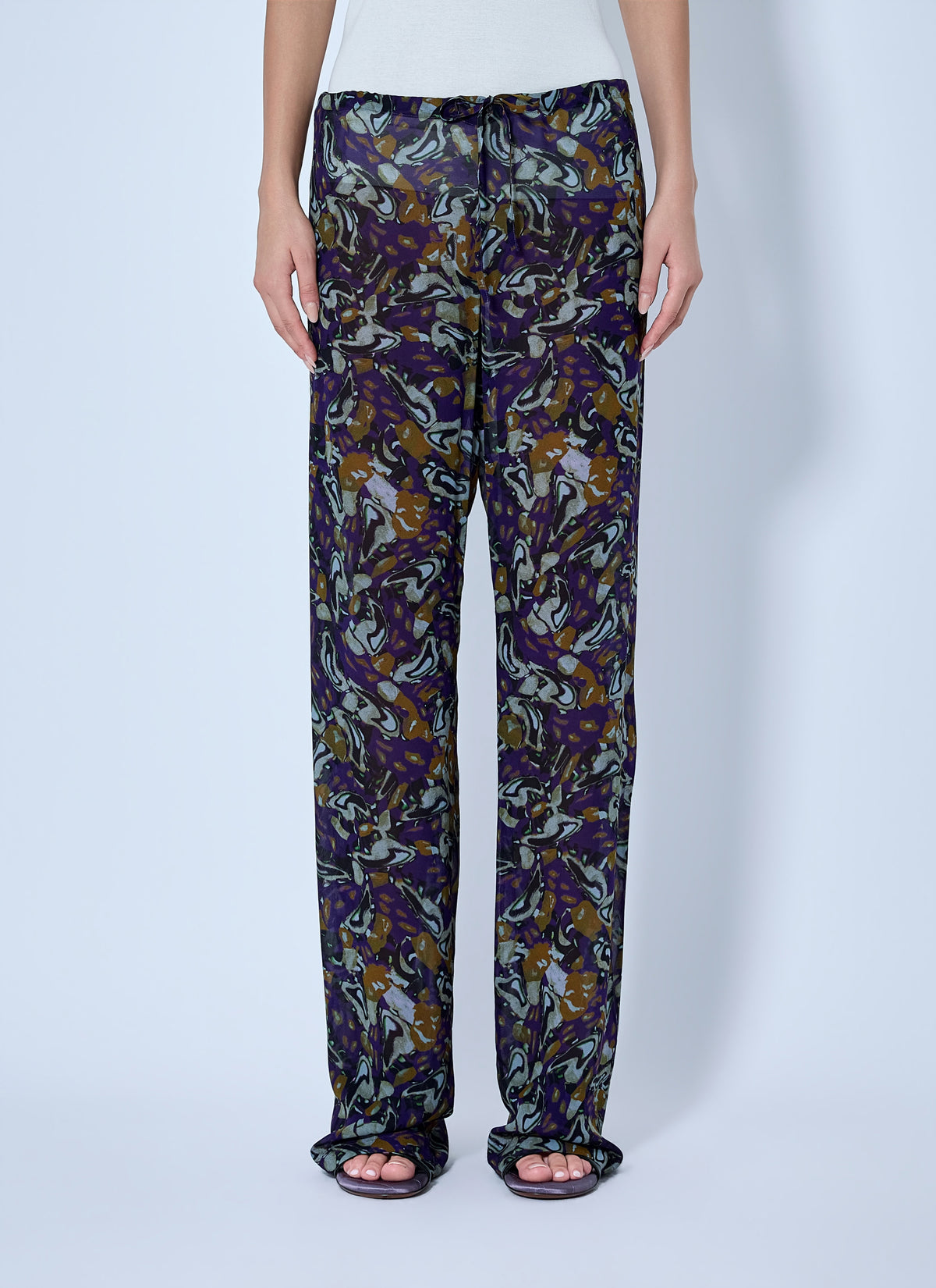 Dries Van Noten Women Pachas Printed Silk Straight Pants DRIES VAN NOTEN