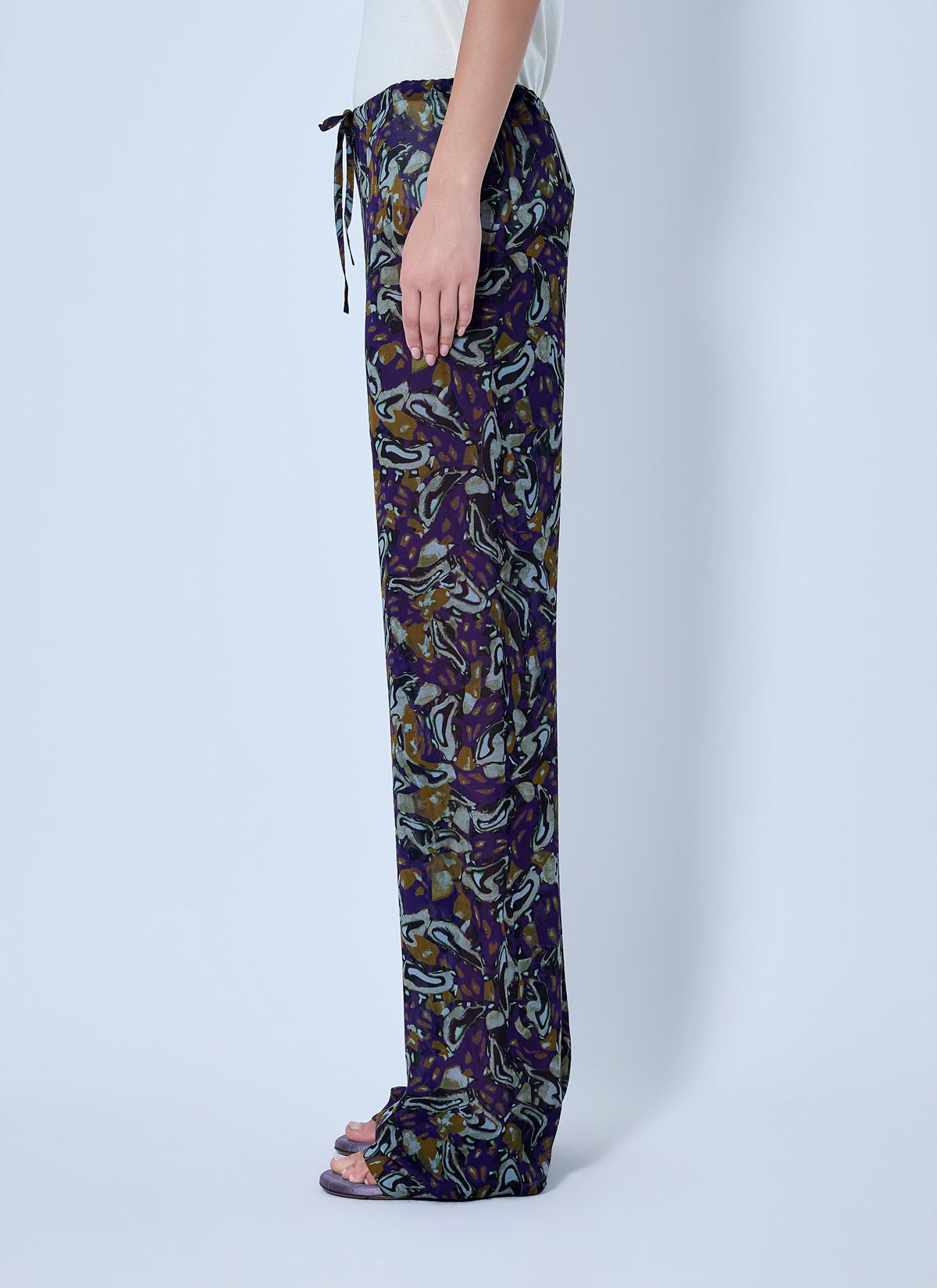 Dries Van Noten Women Pachas Printed Silk Straight Pants DRIES VAN NOTEN