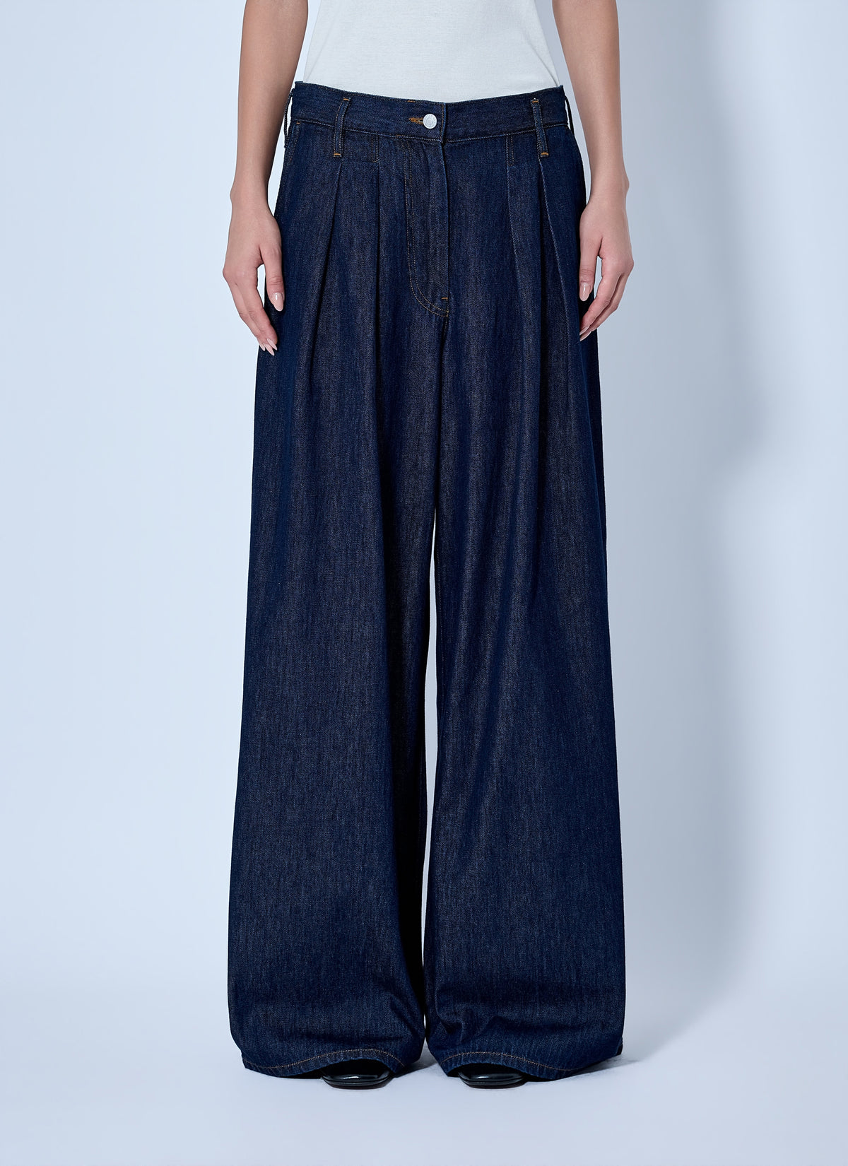 Dries Van Noten Women Wide-Leg Denim Trousers DRIES VAN NOTEN
