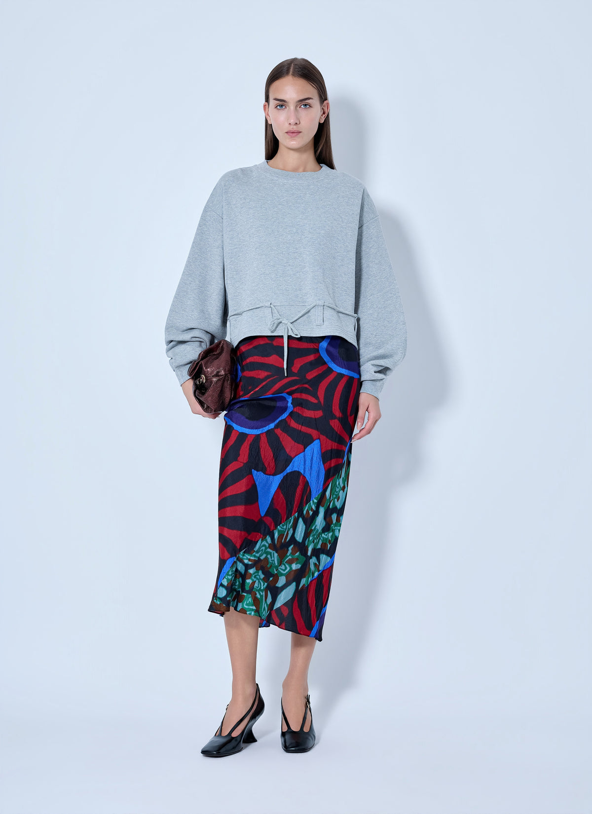 Dries Van Noten Women Abstract Pattern Midi Skirt DRIES VAN NOTEN