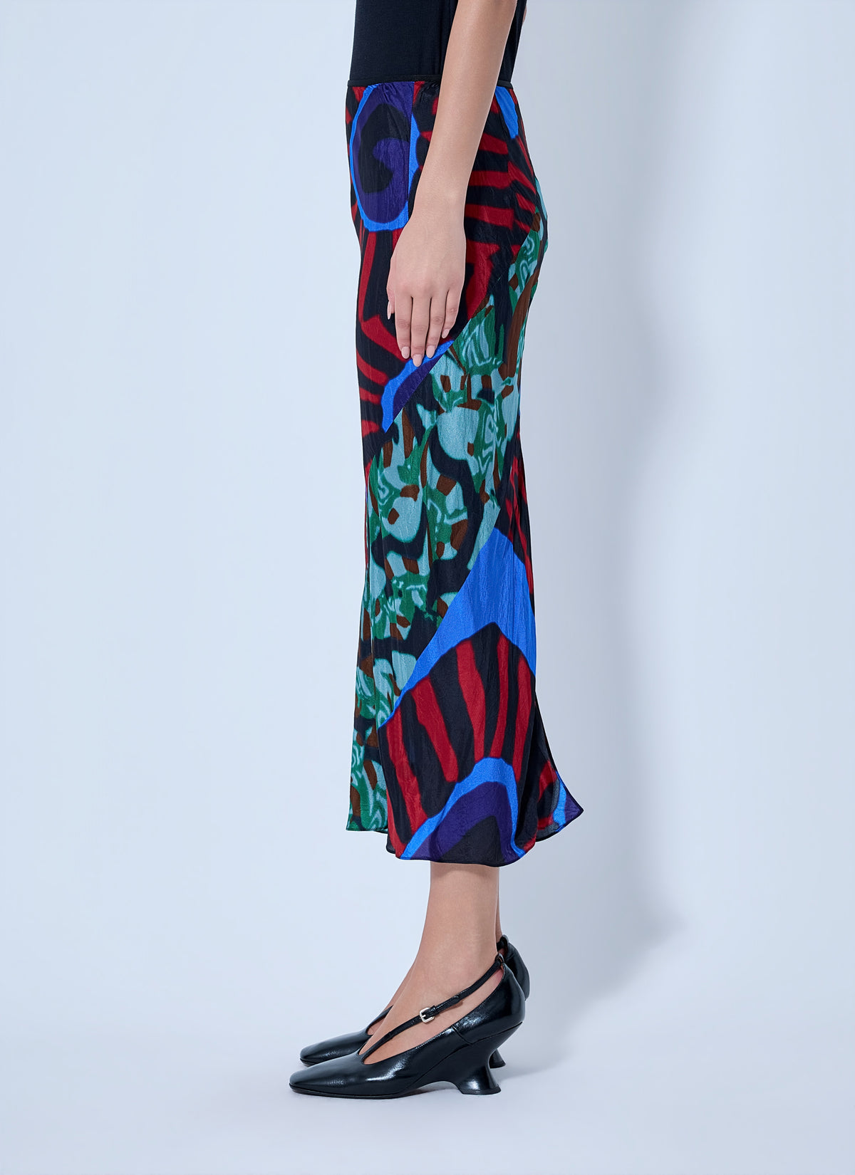 Dries Van Noten Women Abstract Pattern Midi Skirt DRIES VAN NOTEN