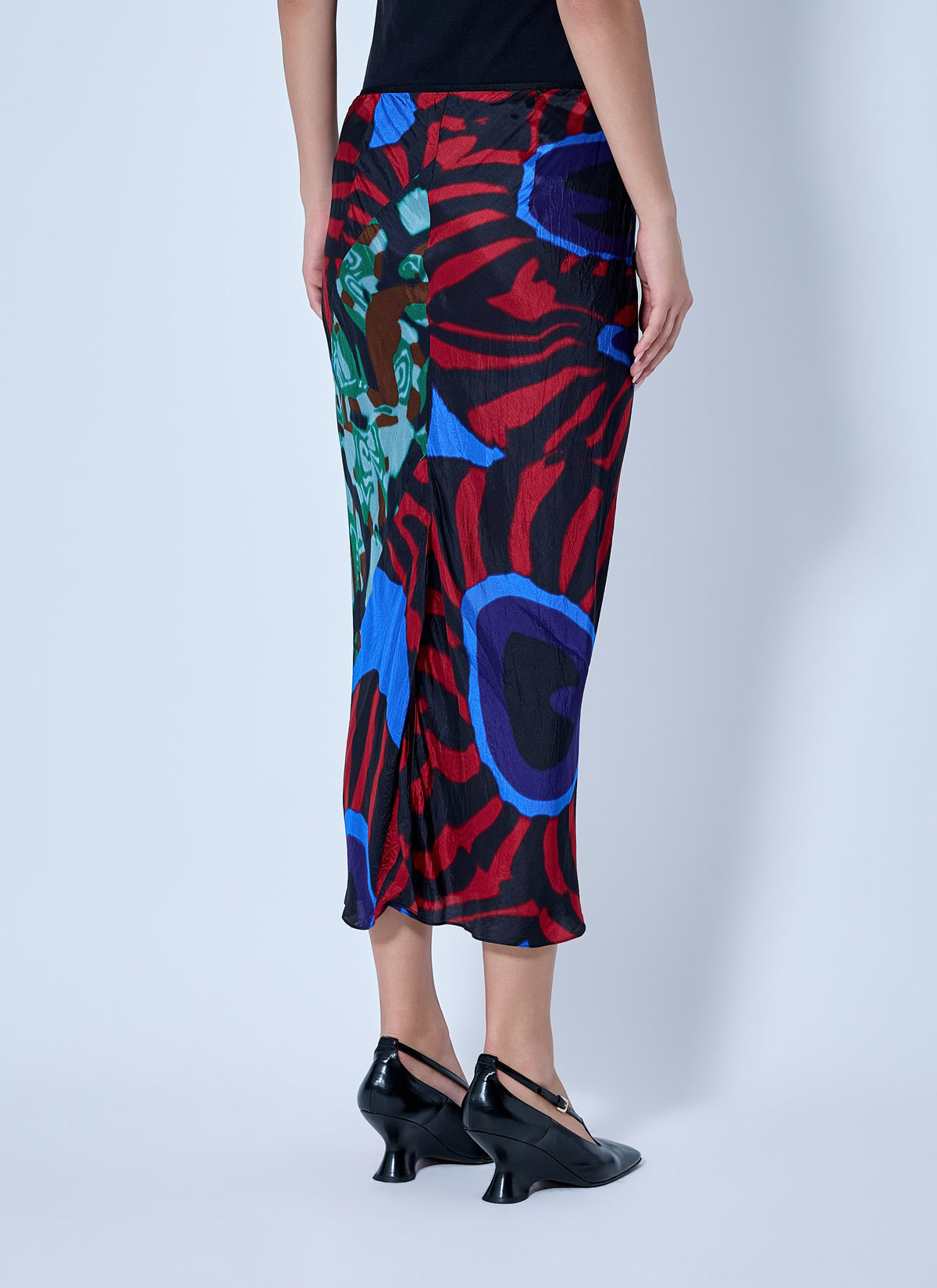 Dries Van Noten Women Abstract Pattern Midi Skirt DRIES VAN NOTEN