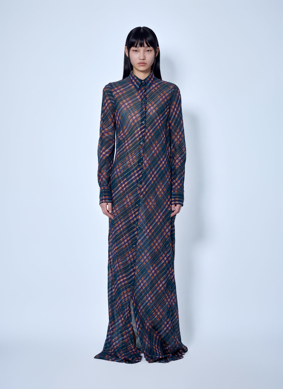 Dries Van Noten Women Fitted Floor-Length Shirt Dress DRIES VAN NOTEN