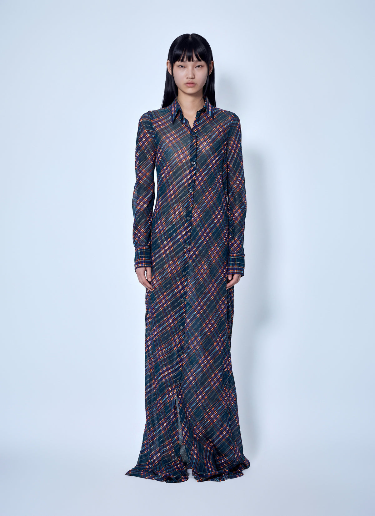Dries Van Noten Women Fitted Floor-Length Shirt Dress DRIES VAN NOTEN