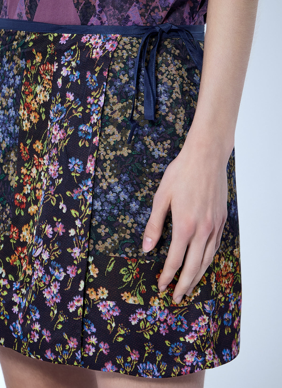 Dries Van Noten Women Floral Patchwork Mini Skirt DRIES VAN NOTEN
