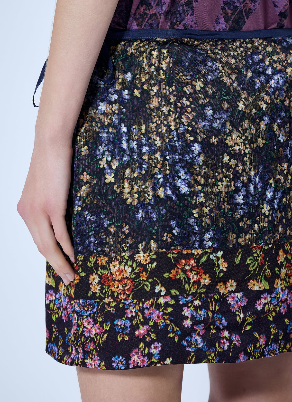 Dries Van Noten Women Floral Patchwork Mini Skirt DRIES VAN NOTEN